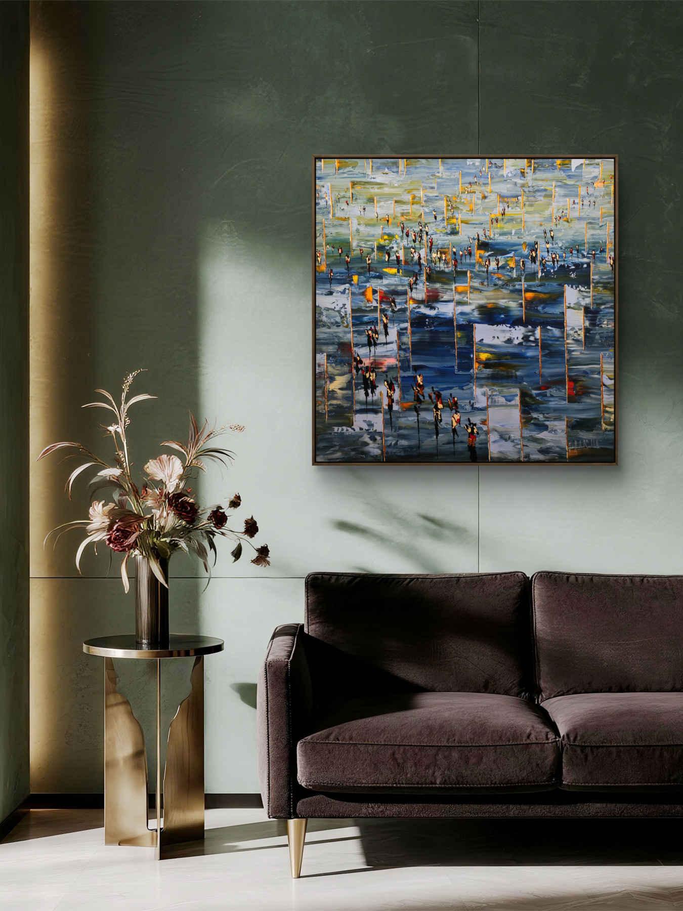 Contemporary Abstract Acrylic Painting By JH Savoldelli in Dubai