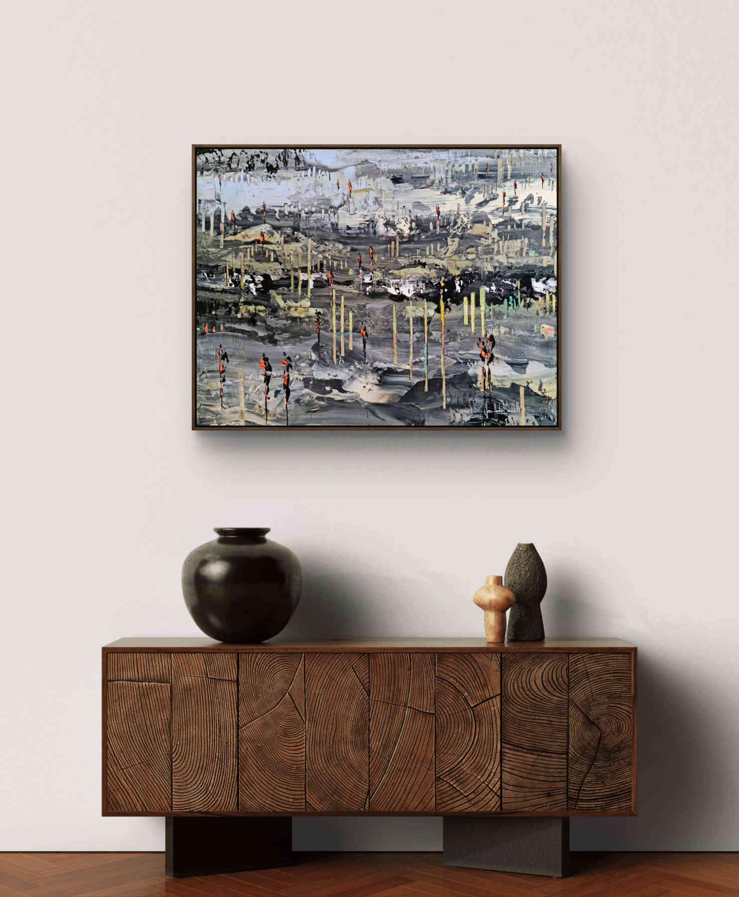 Contemporary Abstract Acrylic Painting By JH Savoldelli in Dubai