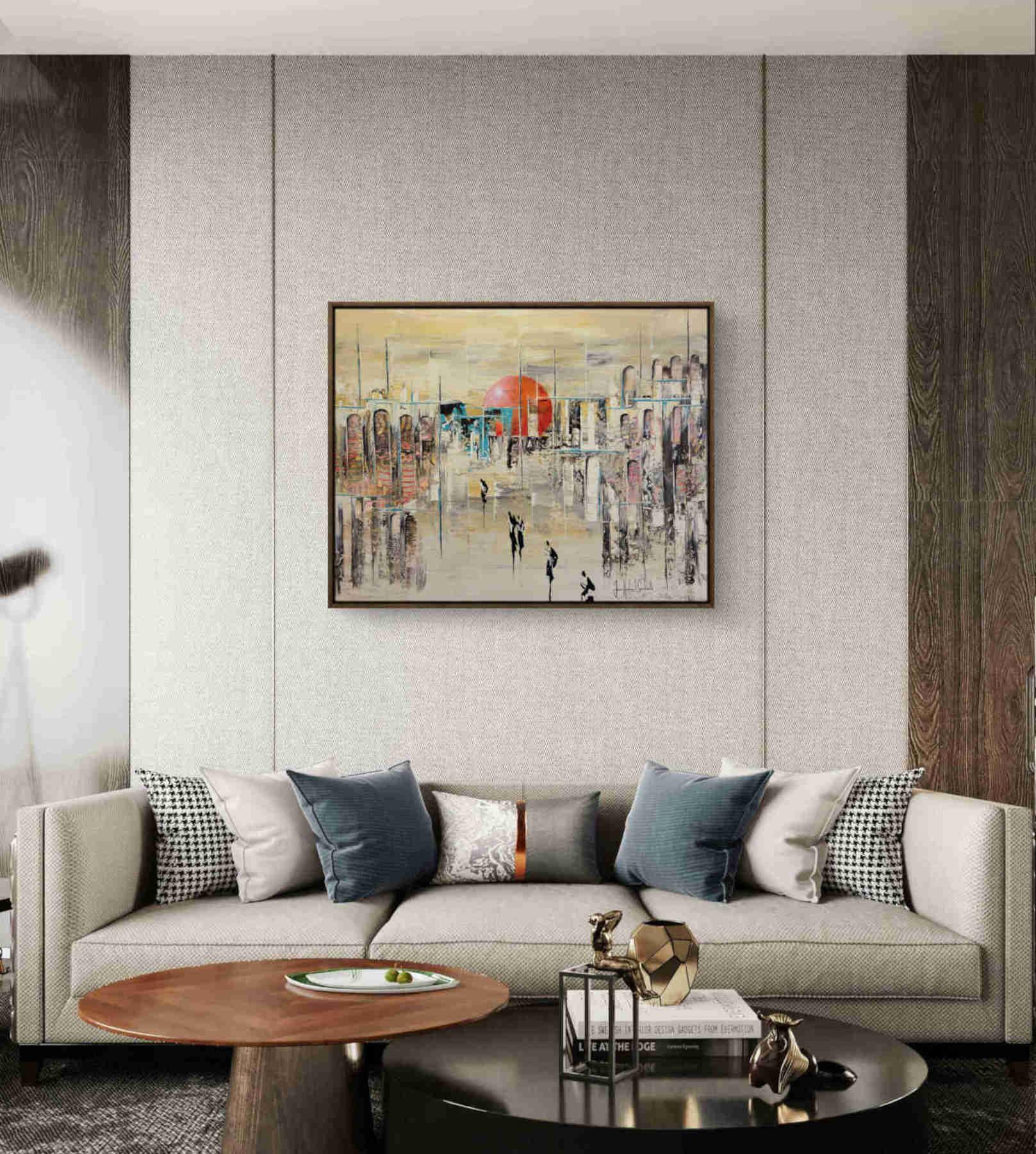 Contemporary Abstract Acrylic Painting By JH Savoldelli in Dubai