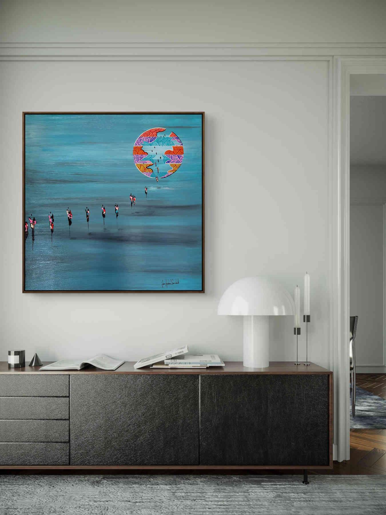Contemporary Abstract Acrylic Painting By JH Savoldelli in Dubai