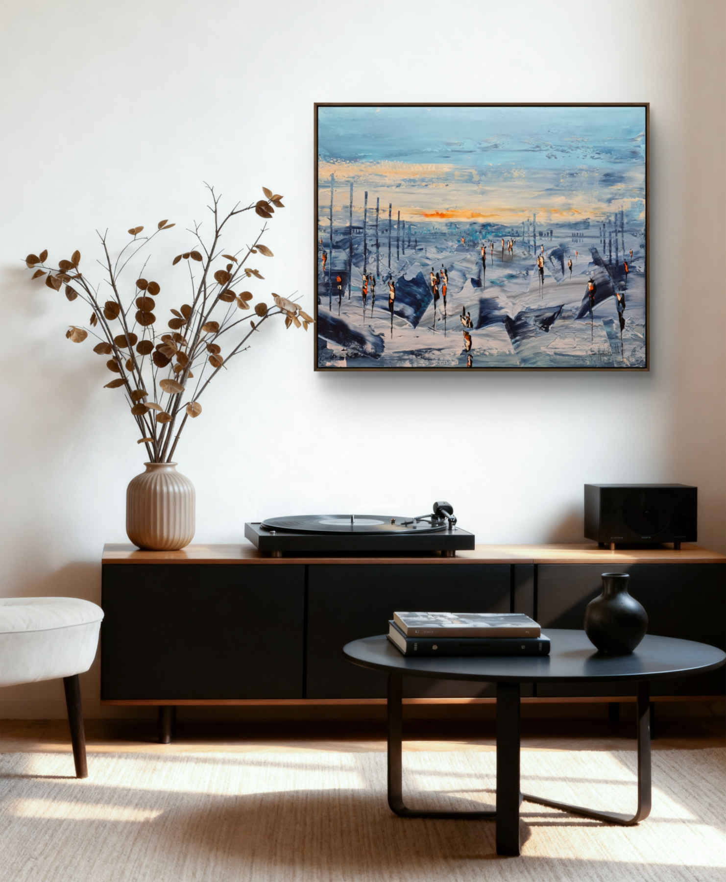 Contemporary Abstract Acrylic Painting By JH Savoldelli in Dubai