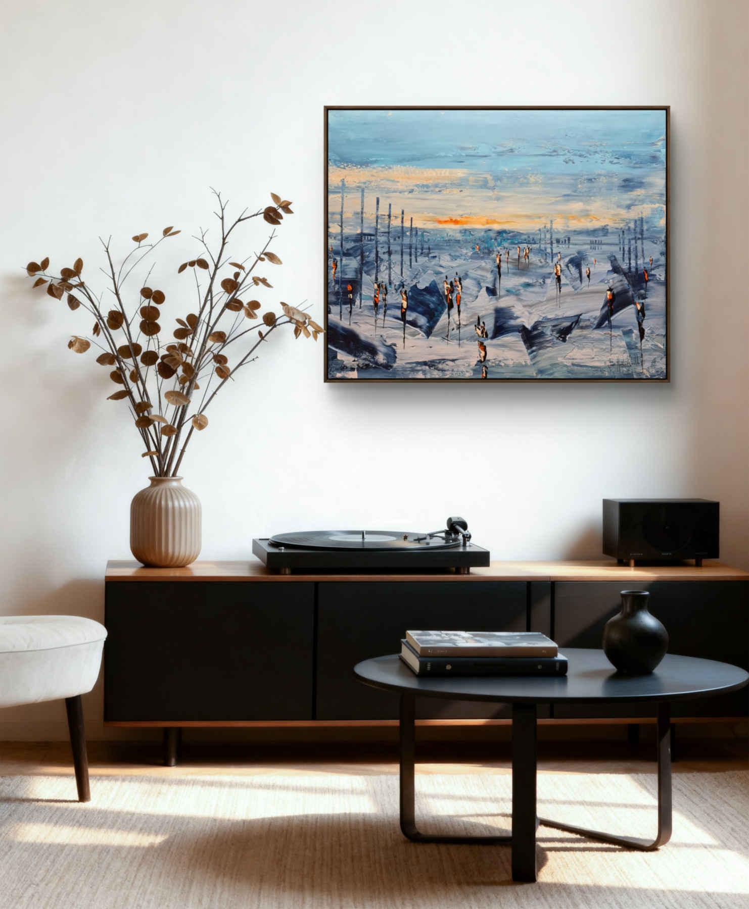 Contemporary Abstract Acrylic Painting By JH Savoldelli in Dubai