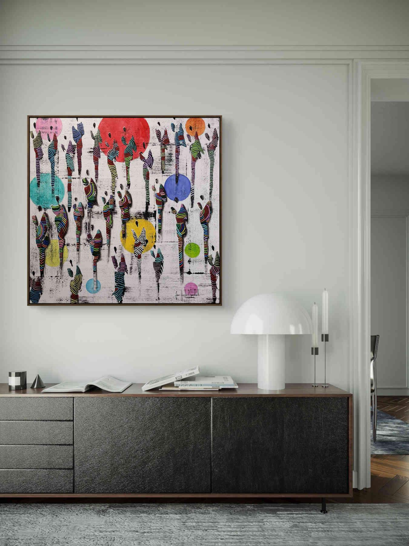 Contemporary Abstract Acrylic Painting By JH Savoldelli in Dubai