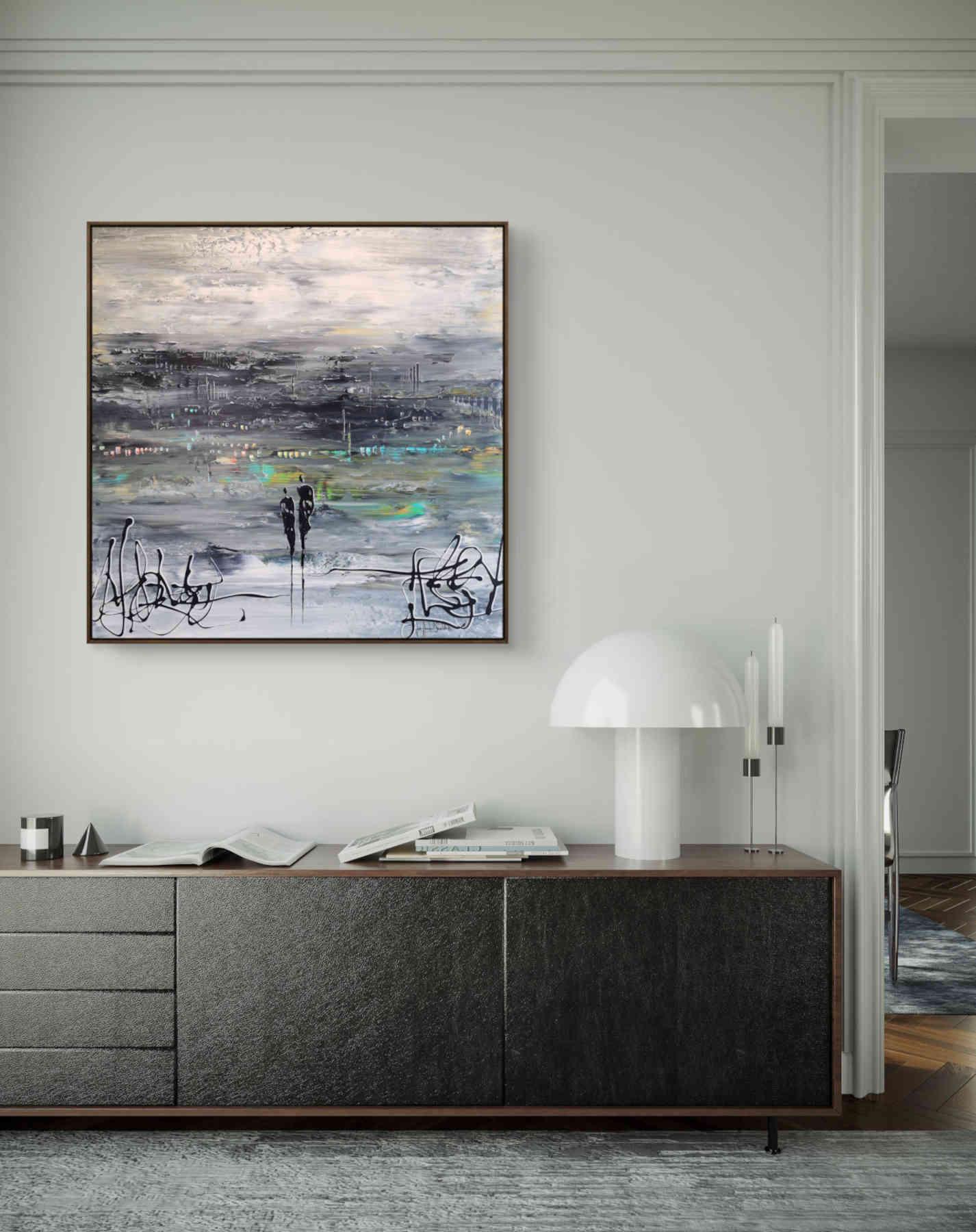 Contemporary Abstract Acrylic Painting By JH Savoldelli in Dubai