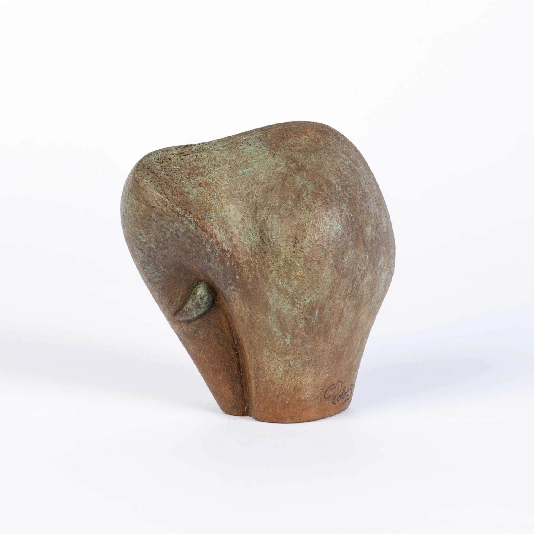 KLEINER ELEFANT Mixed Media Sculpture, Contemporary Animal Figures By Cordula Dobes