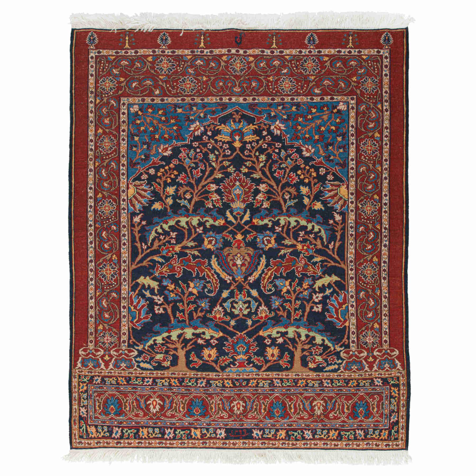 Altar Kilim Morvaridbaf Persian Carpet Wool 132x163, Authentic Vintage Rugs & Kilims in Dubai