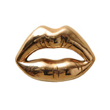 Kiss Series Bronze Sculpture, Modern Lips Decorative Artworks By Sara Rahanjam