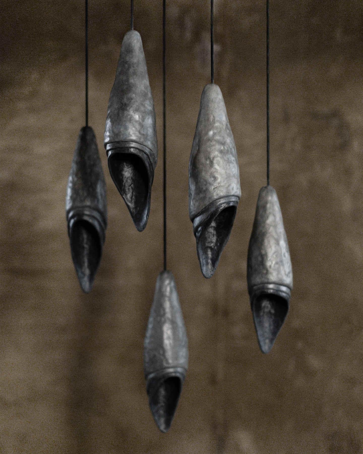 Contemporary Ceiling Lamp Set of 5, Organic Bionic Design By Pavel Vishnevsky