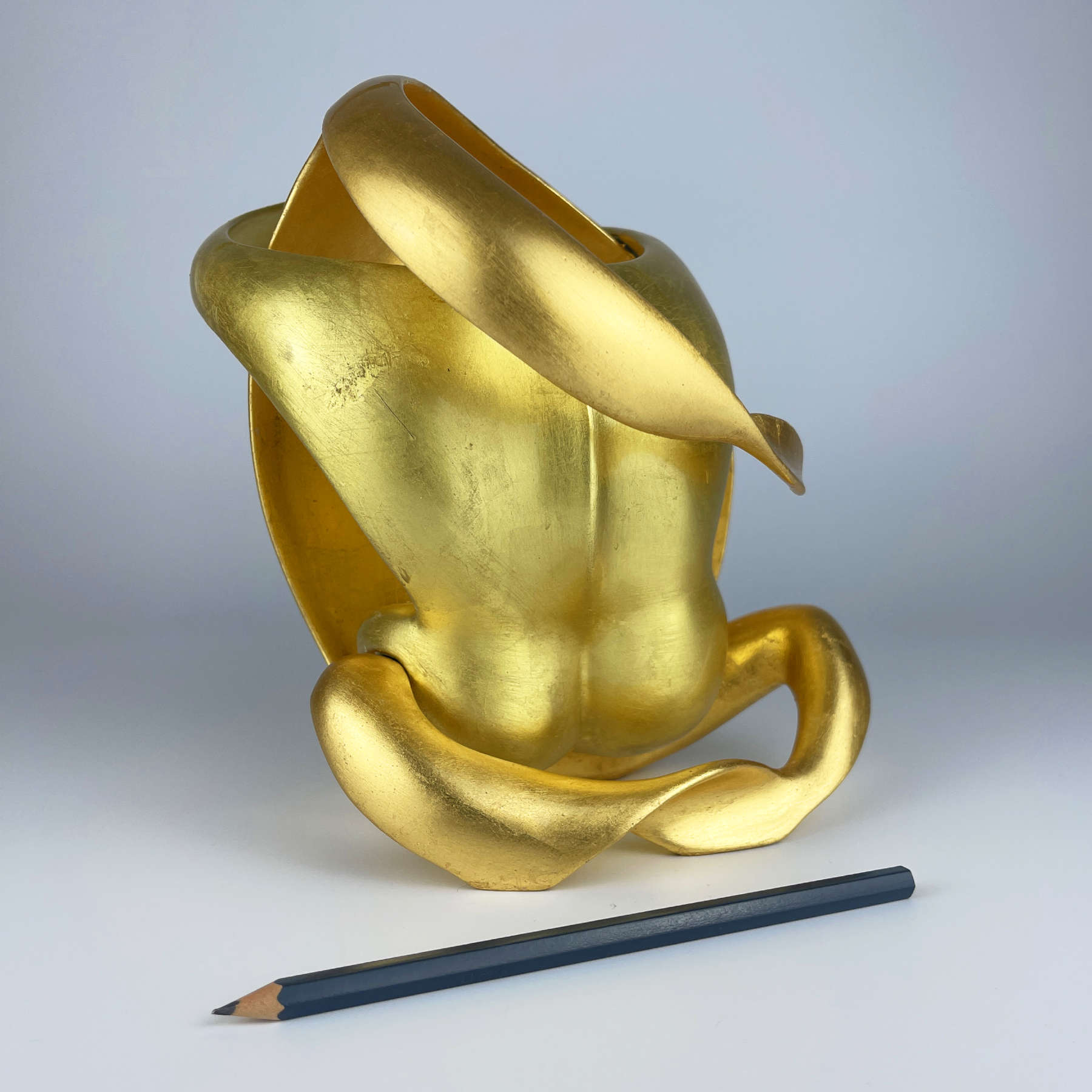 LOVERS Twenty Gold Mixed Media Sculpture By Rolf Frischherz Dubai