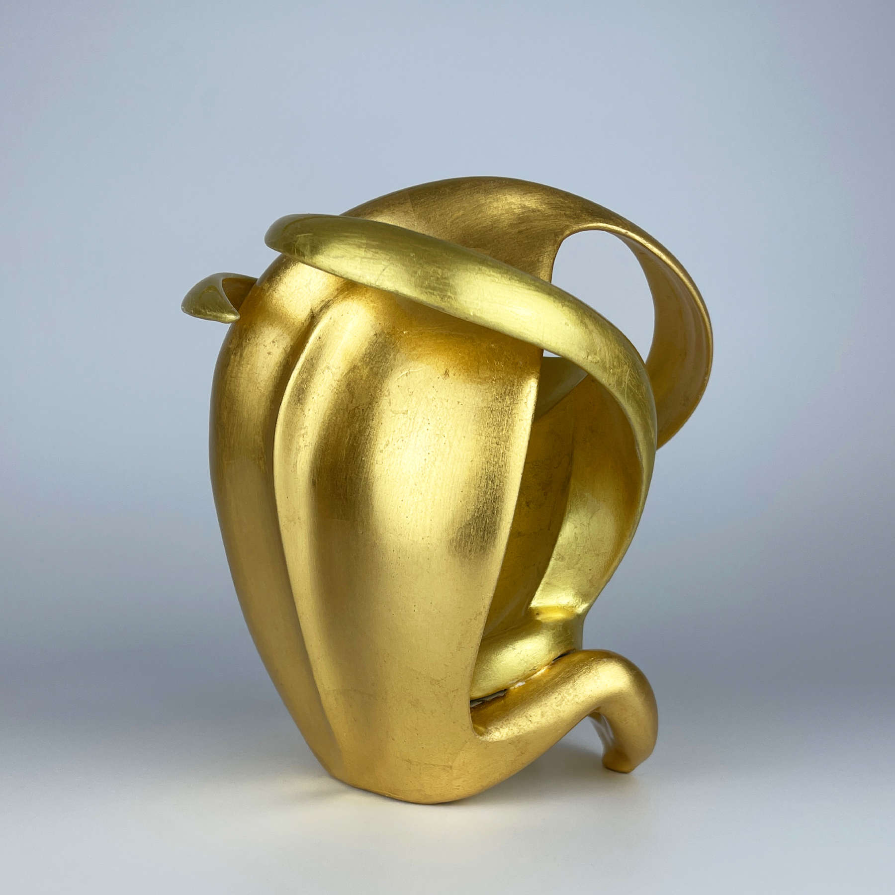 LOVERS Twenty Gold Mixed Media Sculpture By Rolf Frischherz Dubai