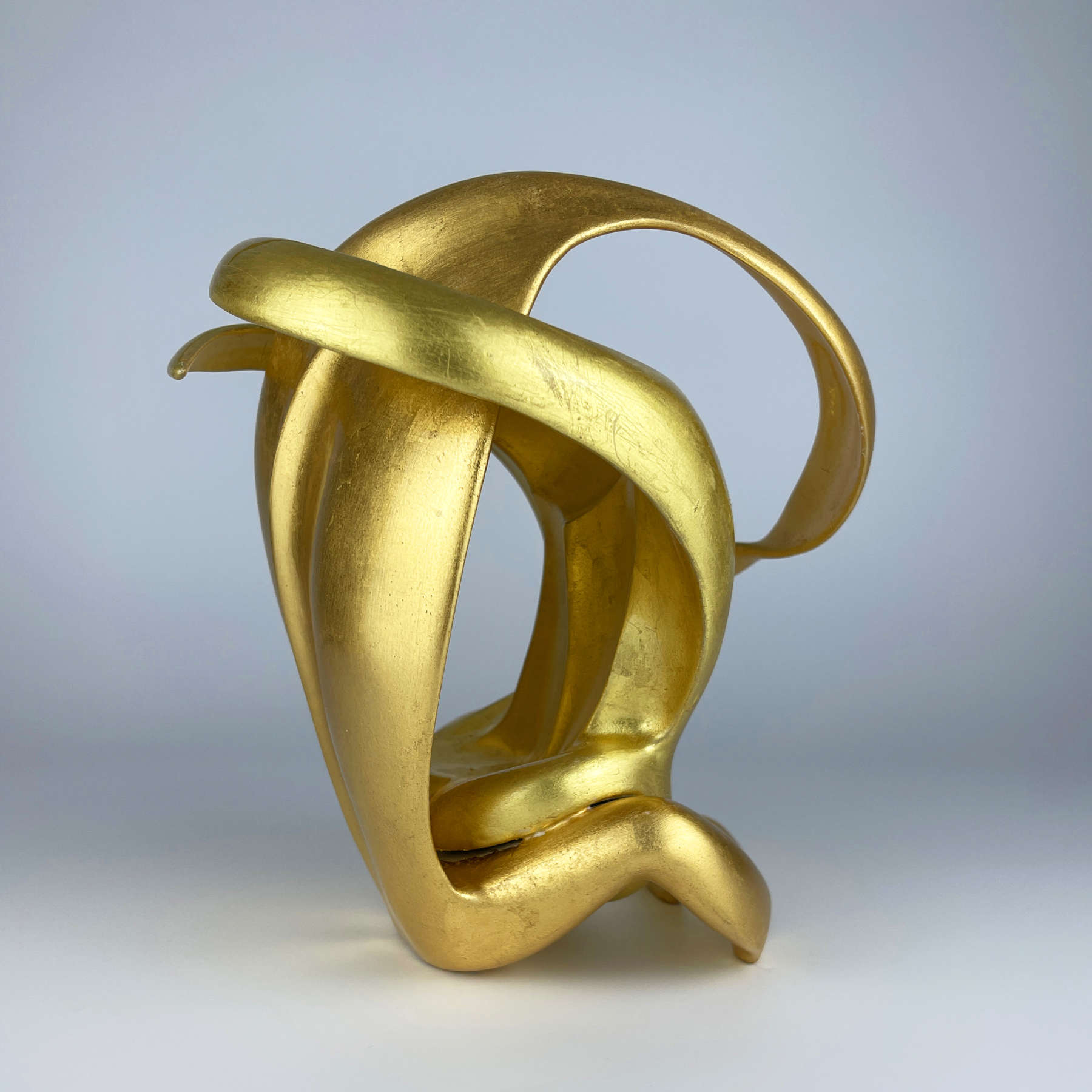 LOVERS Twenty Gold Mixed Media Sculpture By Rolf Frischherz Dubai