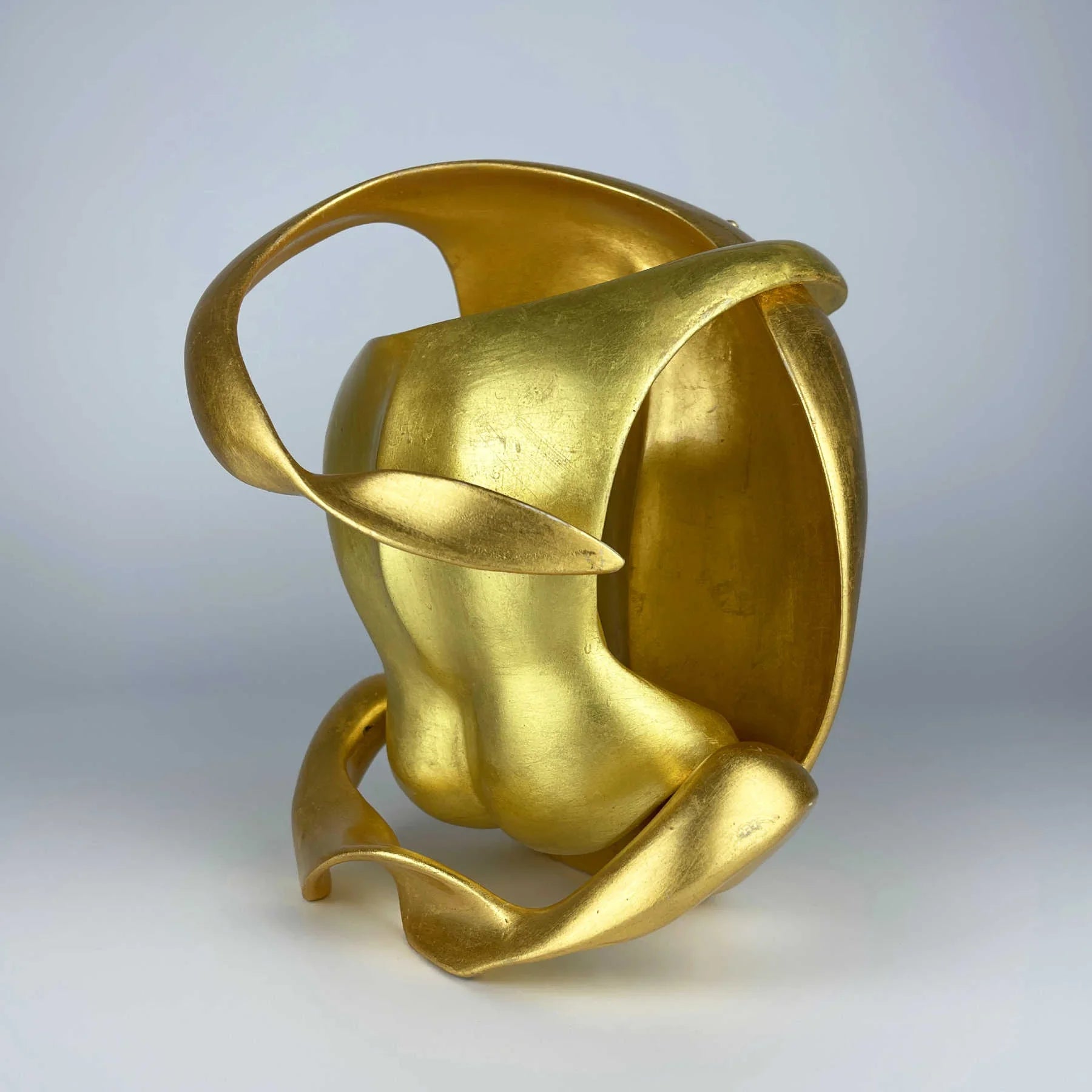 LOVERS Twenty Gold Mixed Media Sculpture By Rolf Frischherz Dubai