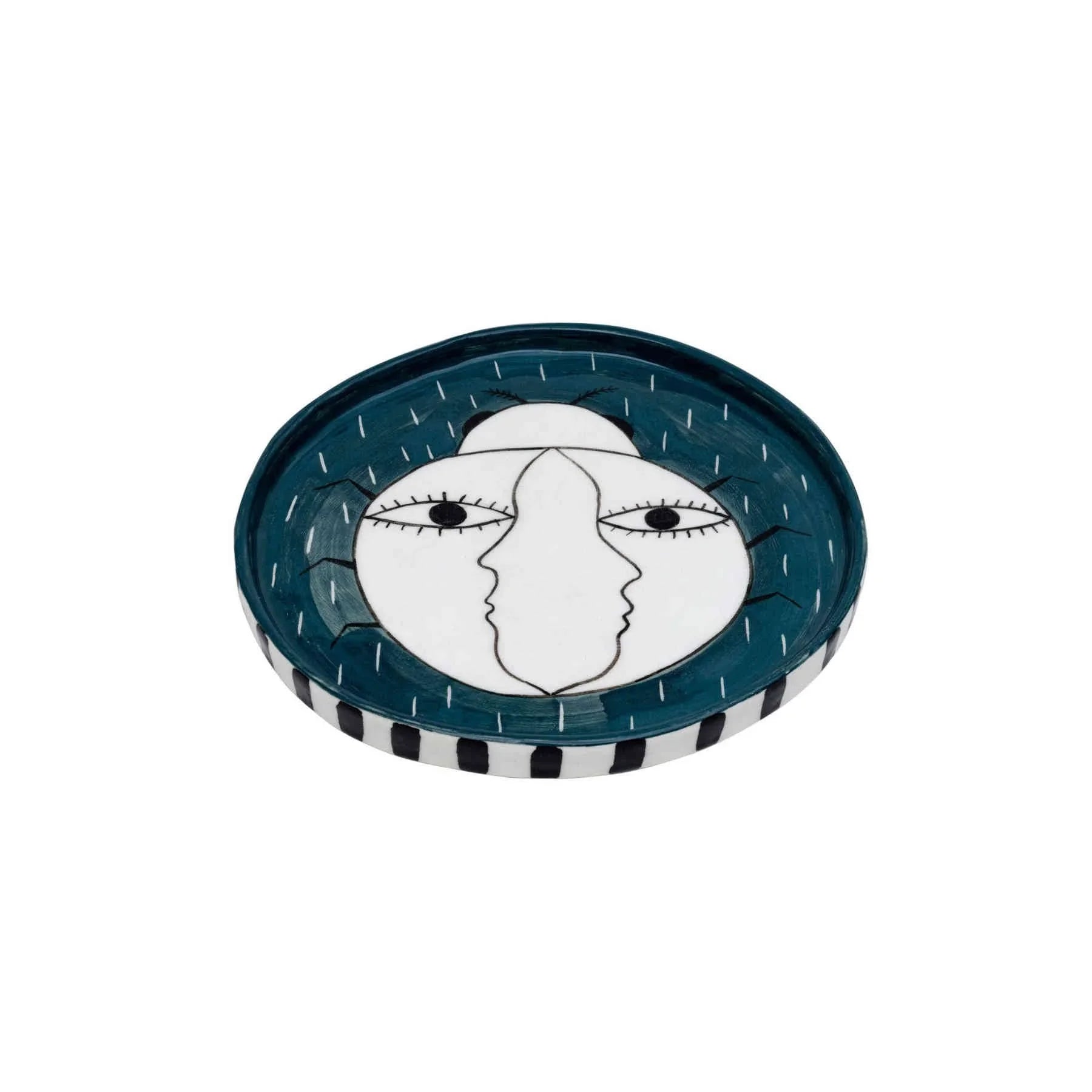 Blue Ladybug Ceramic Serving Dish