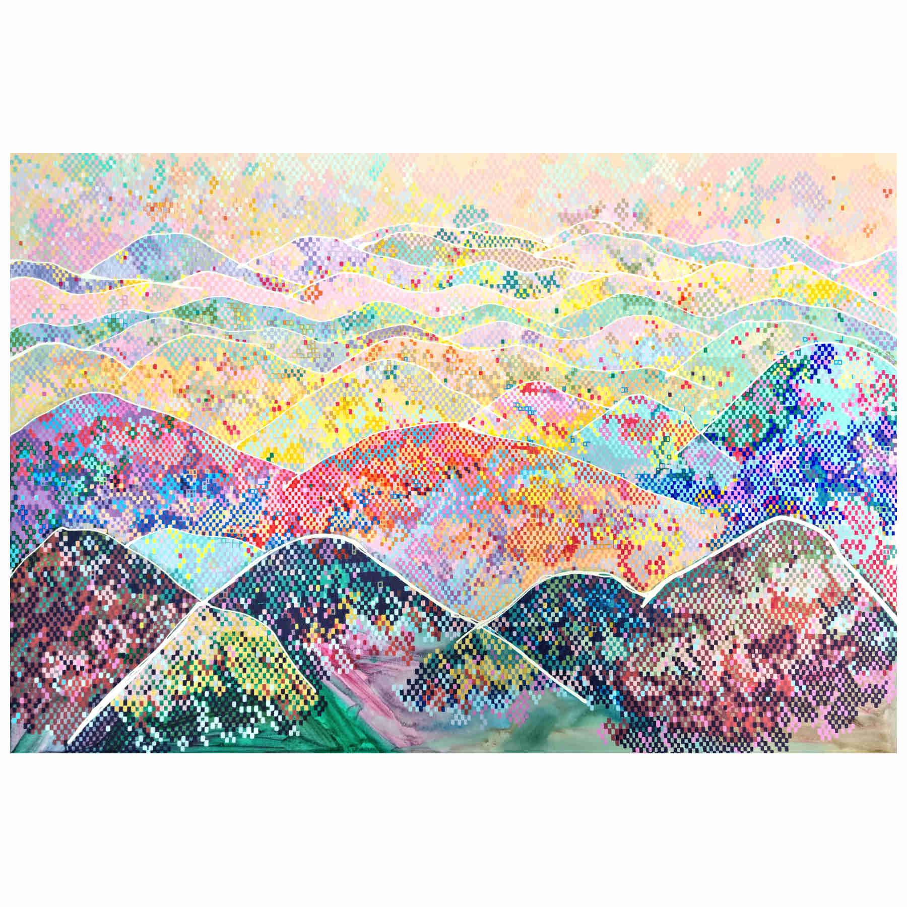 Landscape Mixed Media Painting & Pop Art By Hanji Park in Dubai
