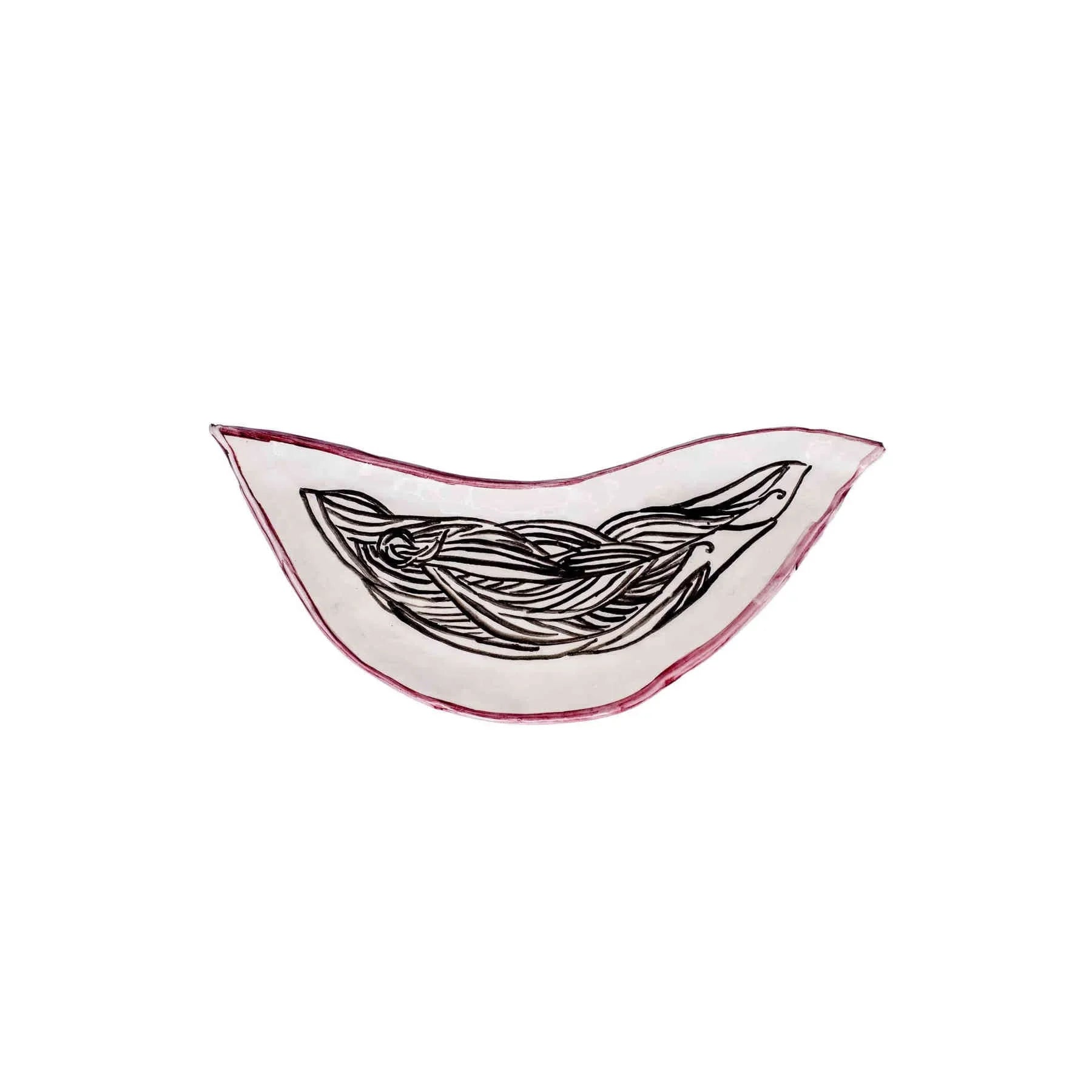 Leaf Shaped Handmade Ceramic Side Plate Set