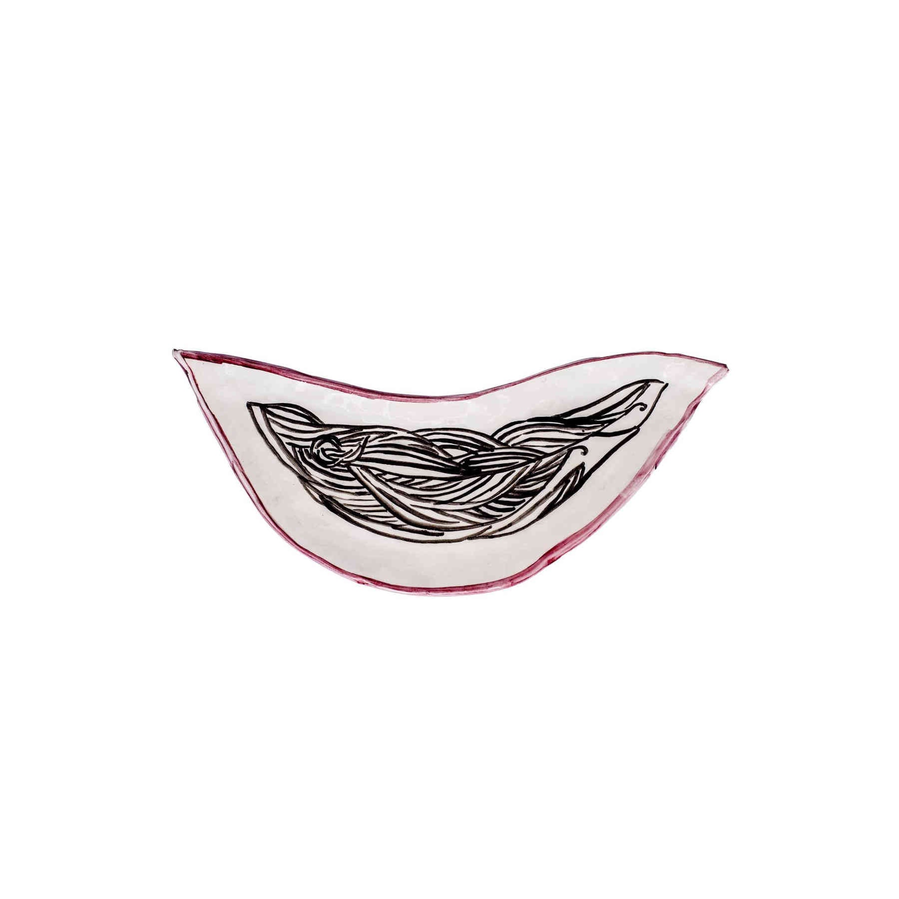Leaf Shaped Handmade Ceramic Side Plate Set