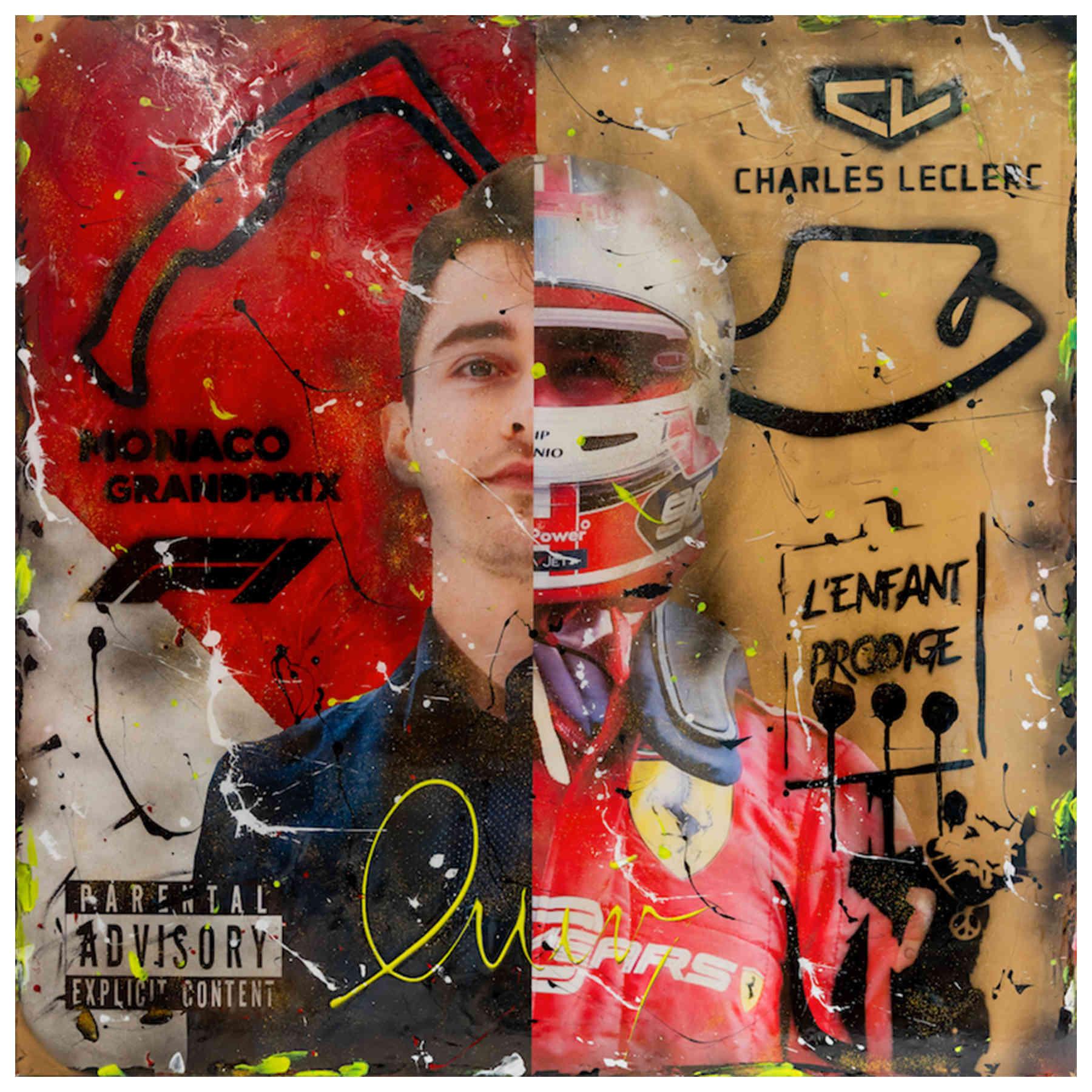 Charles Leclerc Contemporary Pop Art Painting Dubai