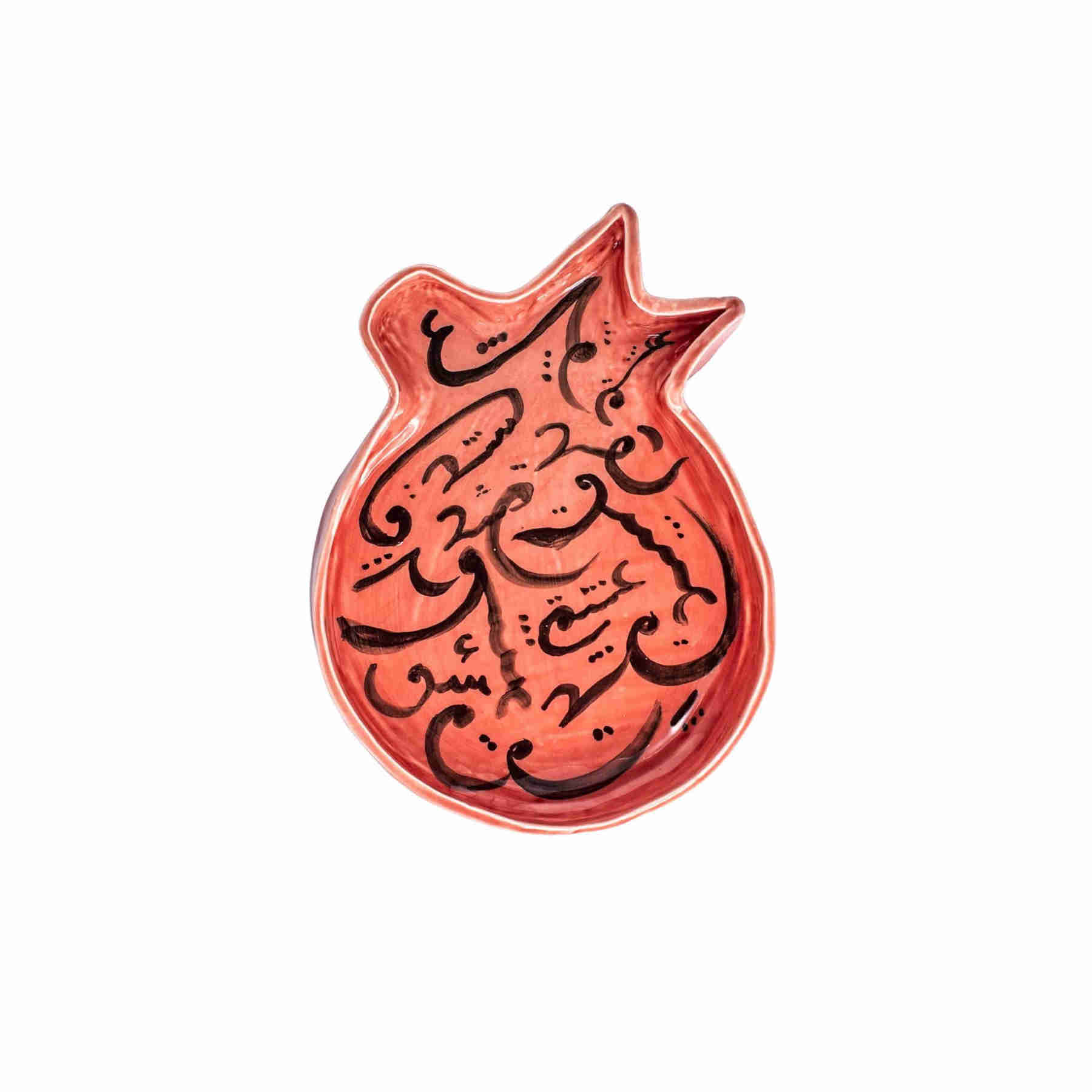 Romantic Red Ceramic Plate