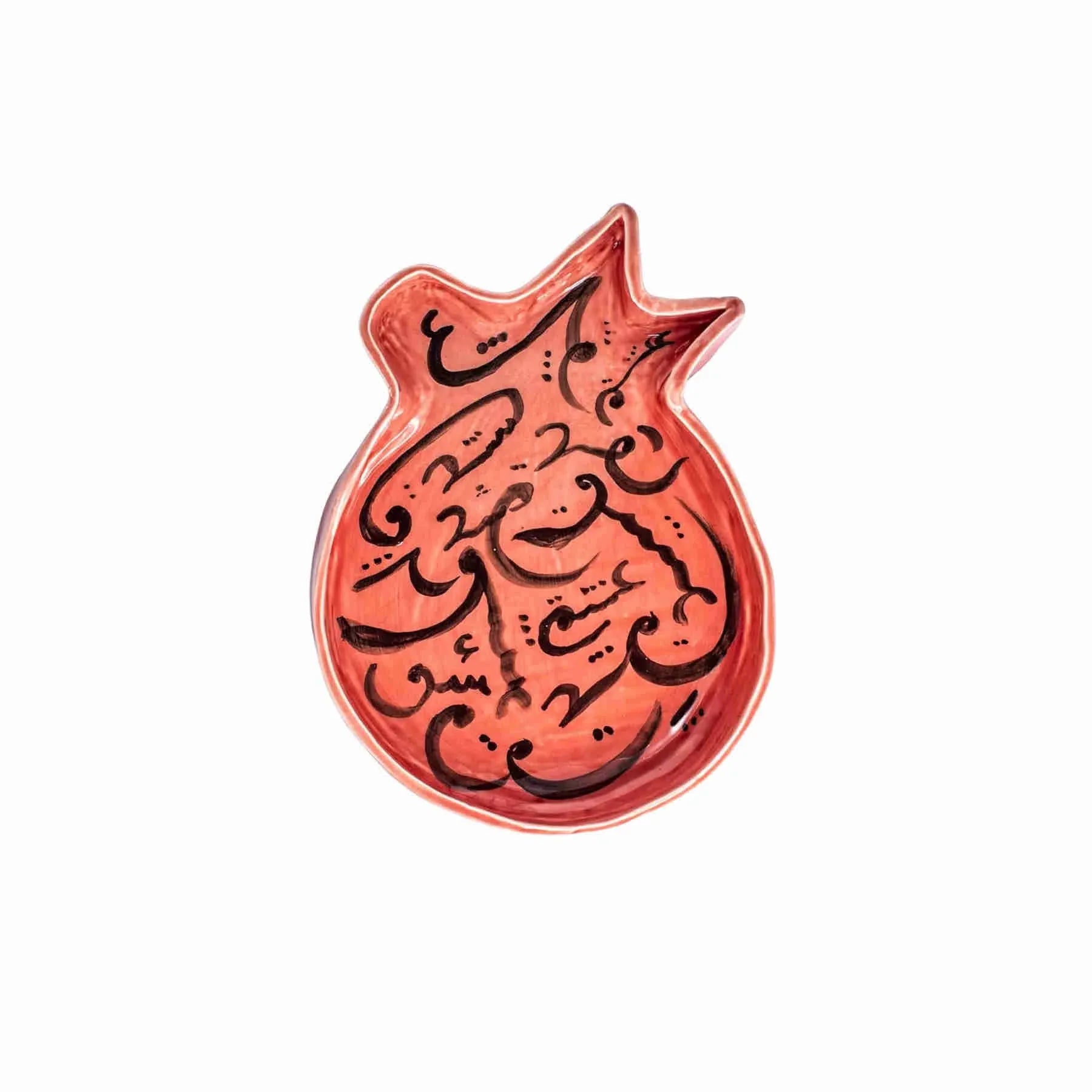 Romantic Red Ceramic Plate