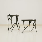 INK Blackened Brass Side Table Set