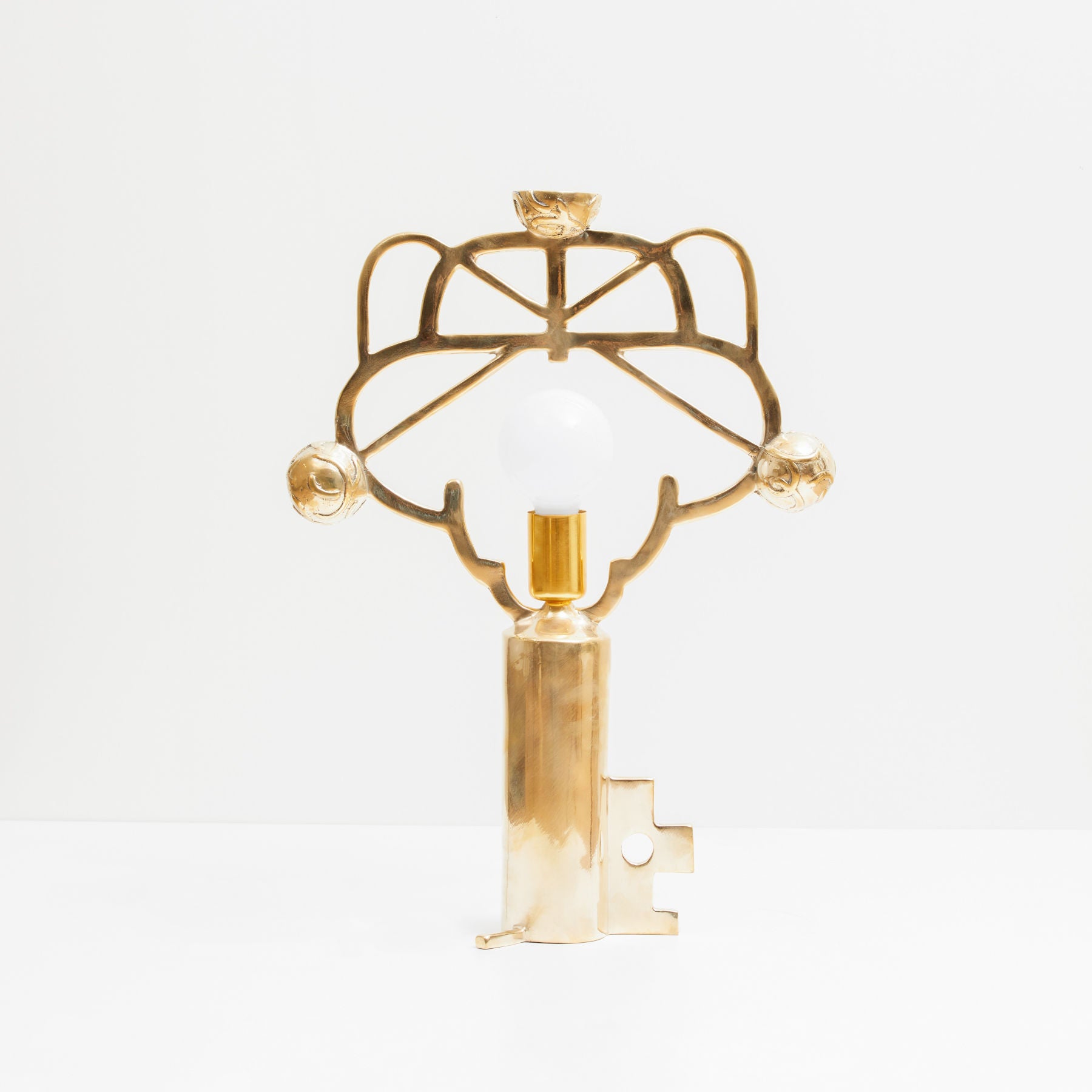 Golden Key Brass Lamp, Designer Furniture in Dubai