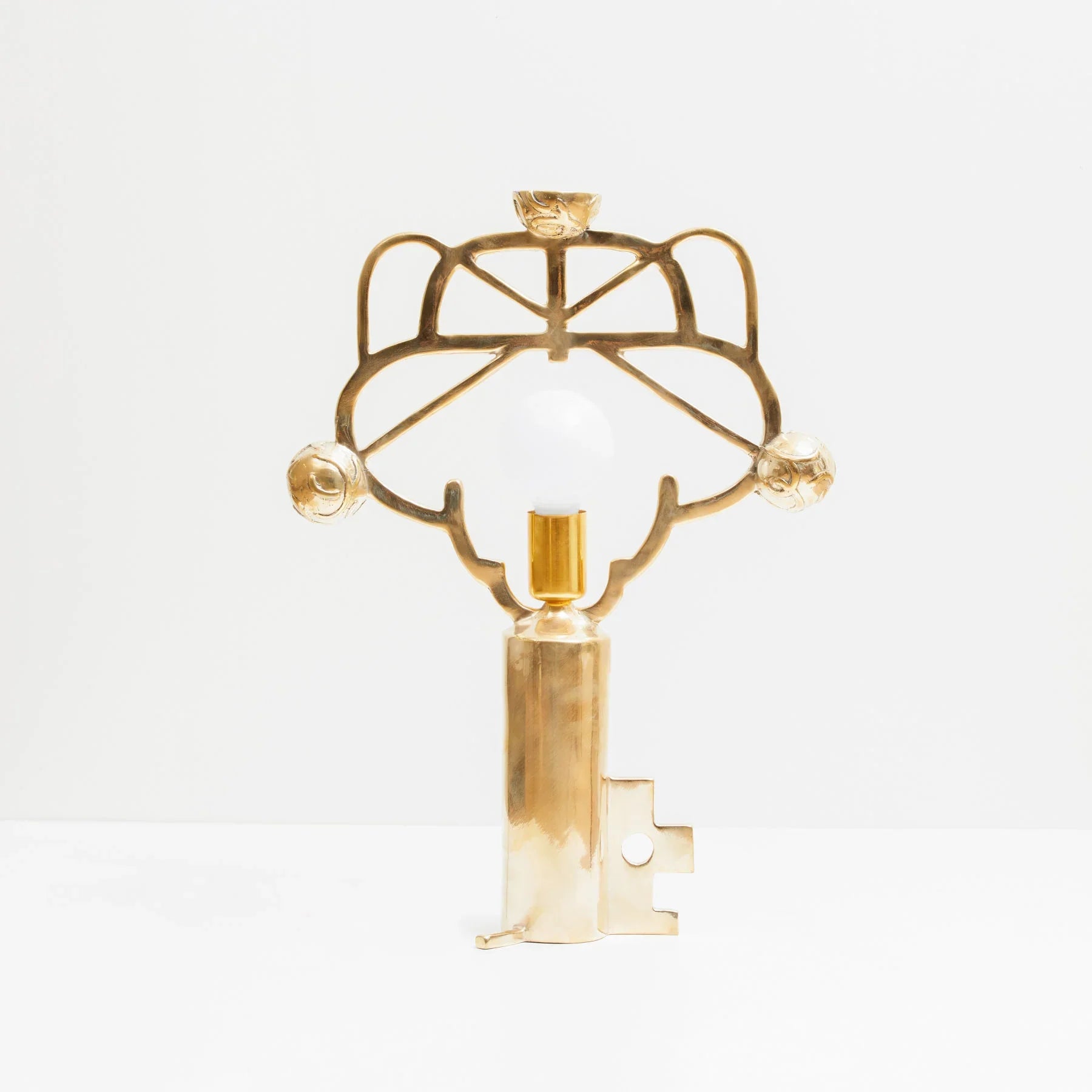 Golden Key Brass Lamp, Designer Furniture in Dubai