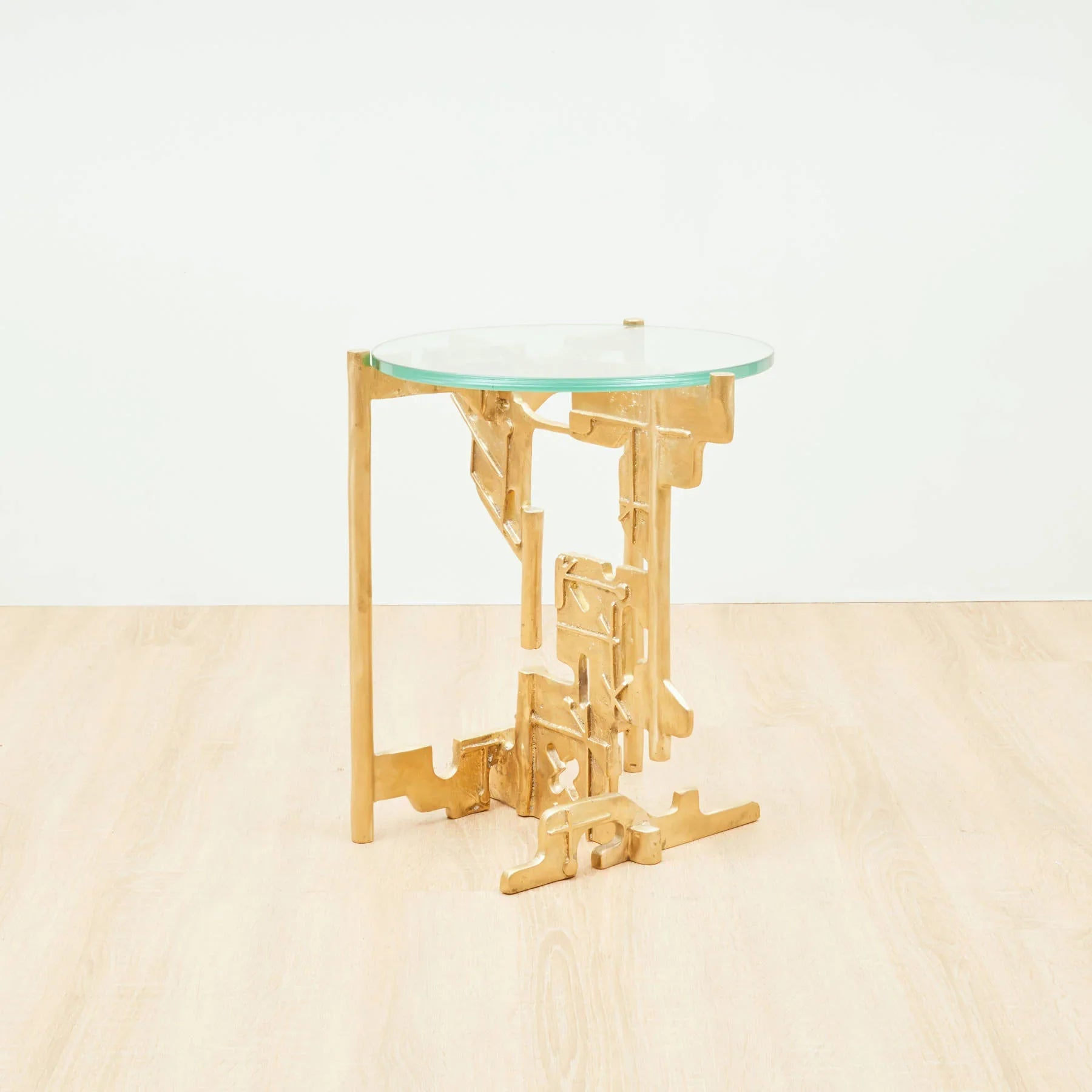 Golden Key Brass Side Table, Designer Furniture in Dubai