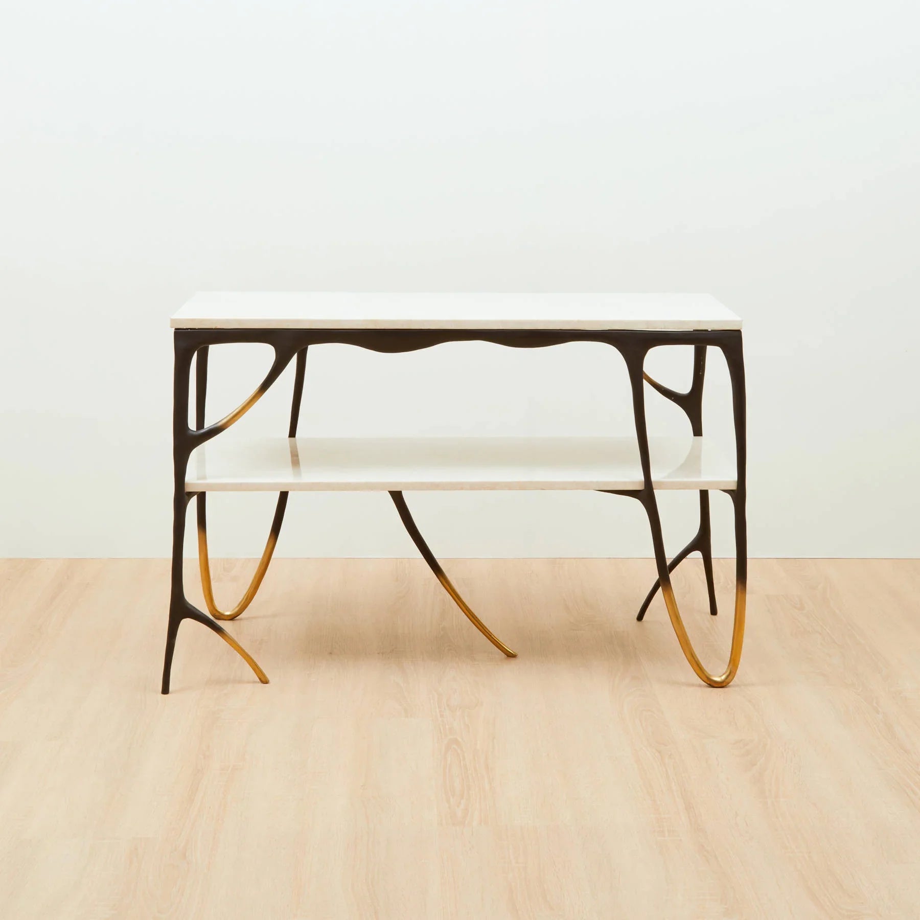 INK 2 Tier Brass Console Table, Designer Furniture in Dubai