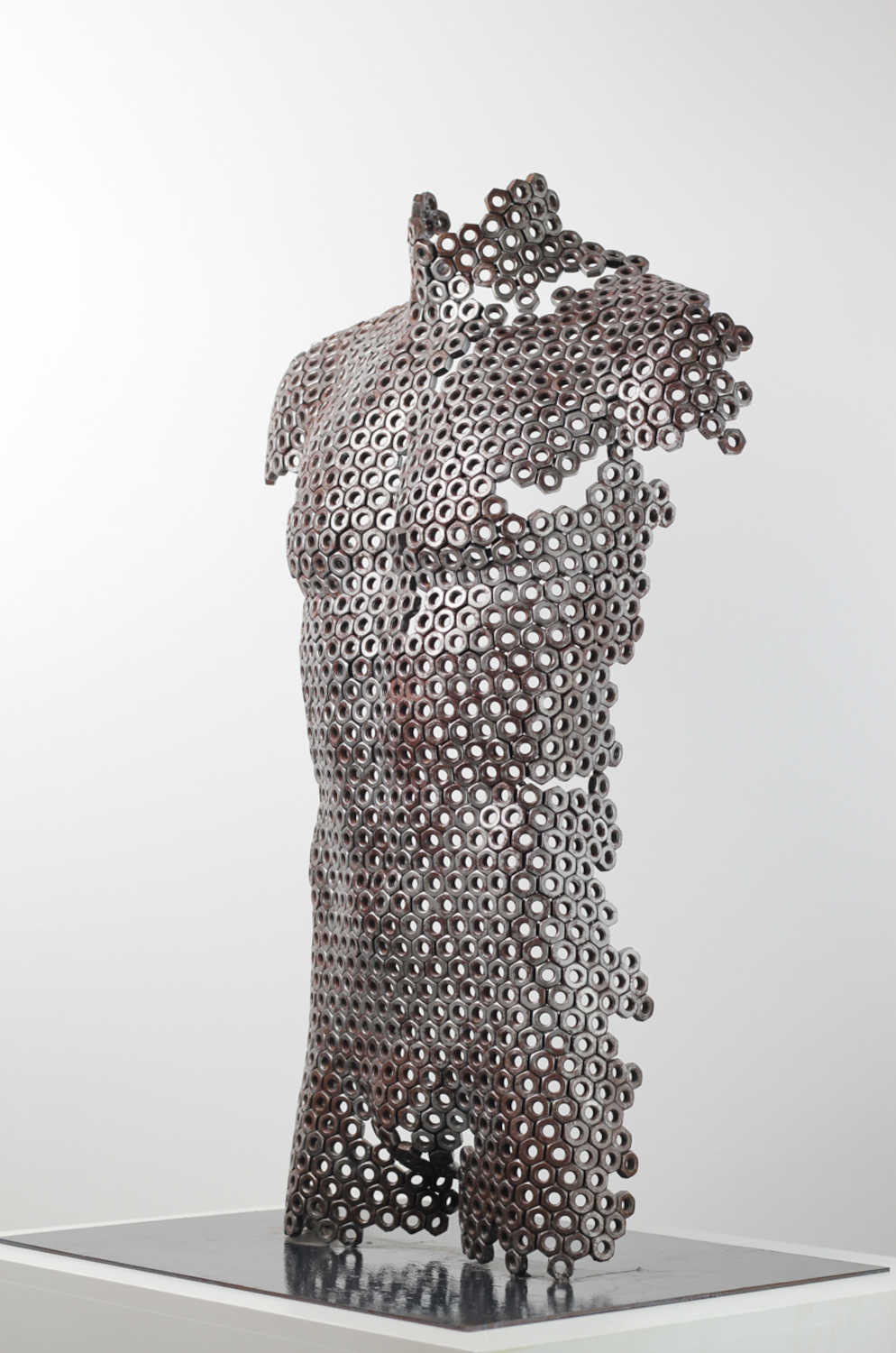 Contemporary Human Stainless Steel Sculpture By Vincent Barrau in Dubai