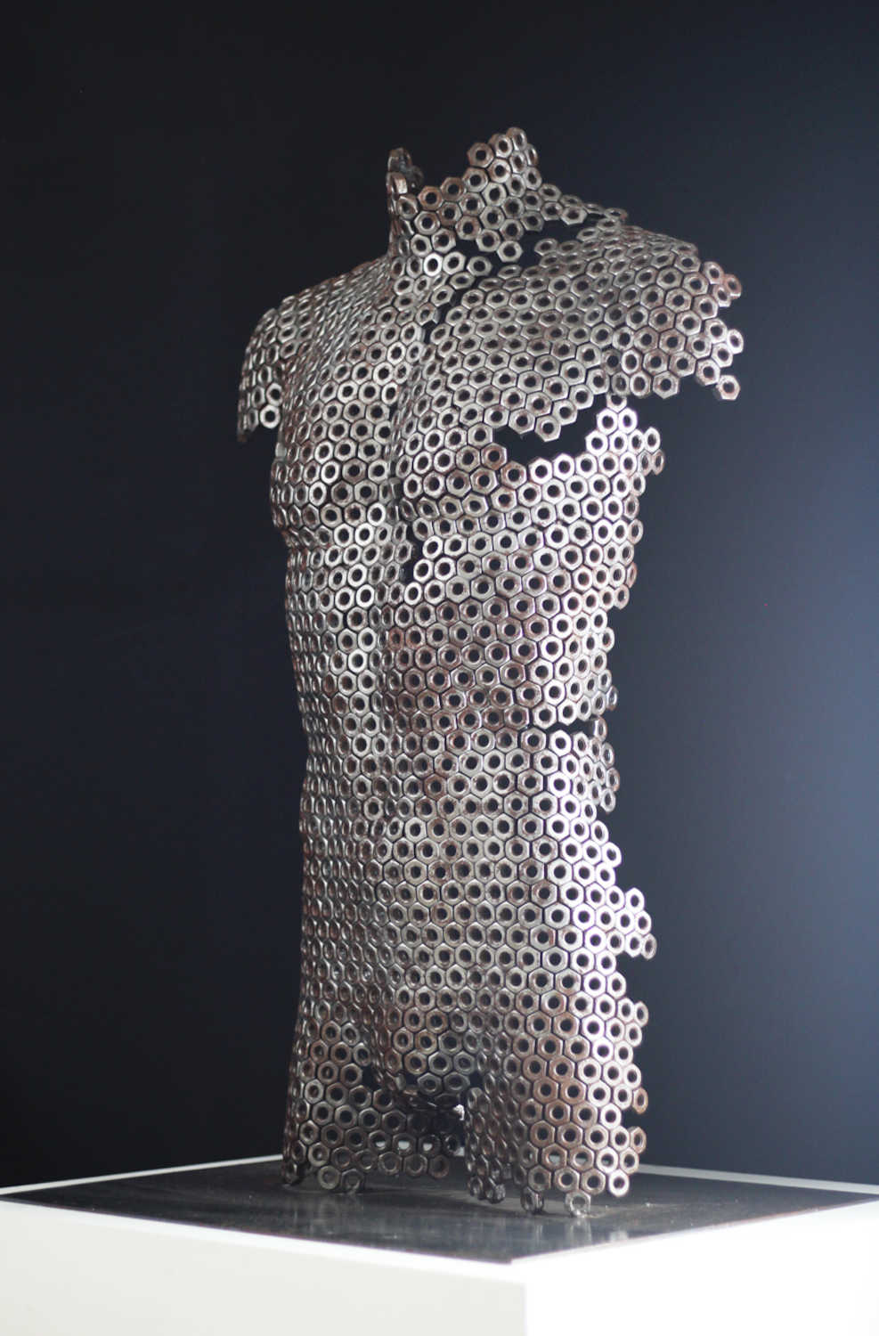 Contemporary Human Stainless Steel Sculpture By Vincent Barrau in Dubai