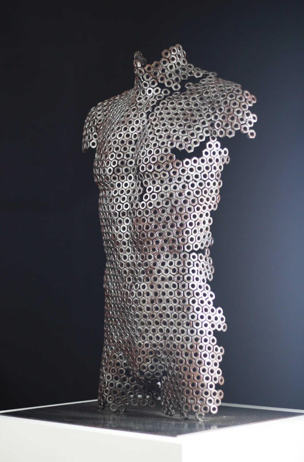 Contemporary Human Stainless Steel Sculpture By Vincent Barrau in Dubai