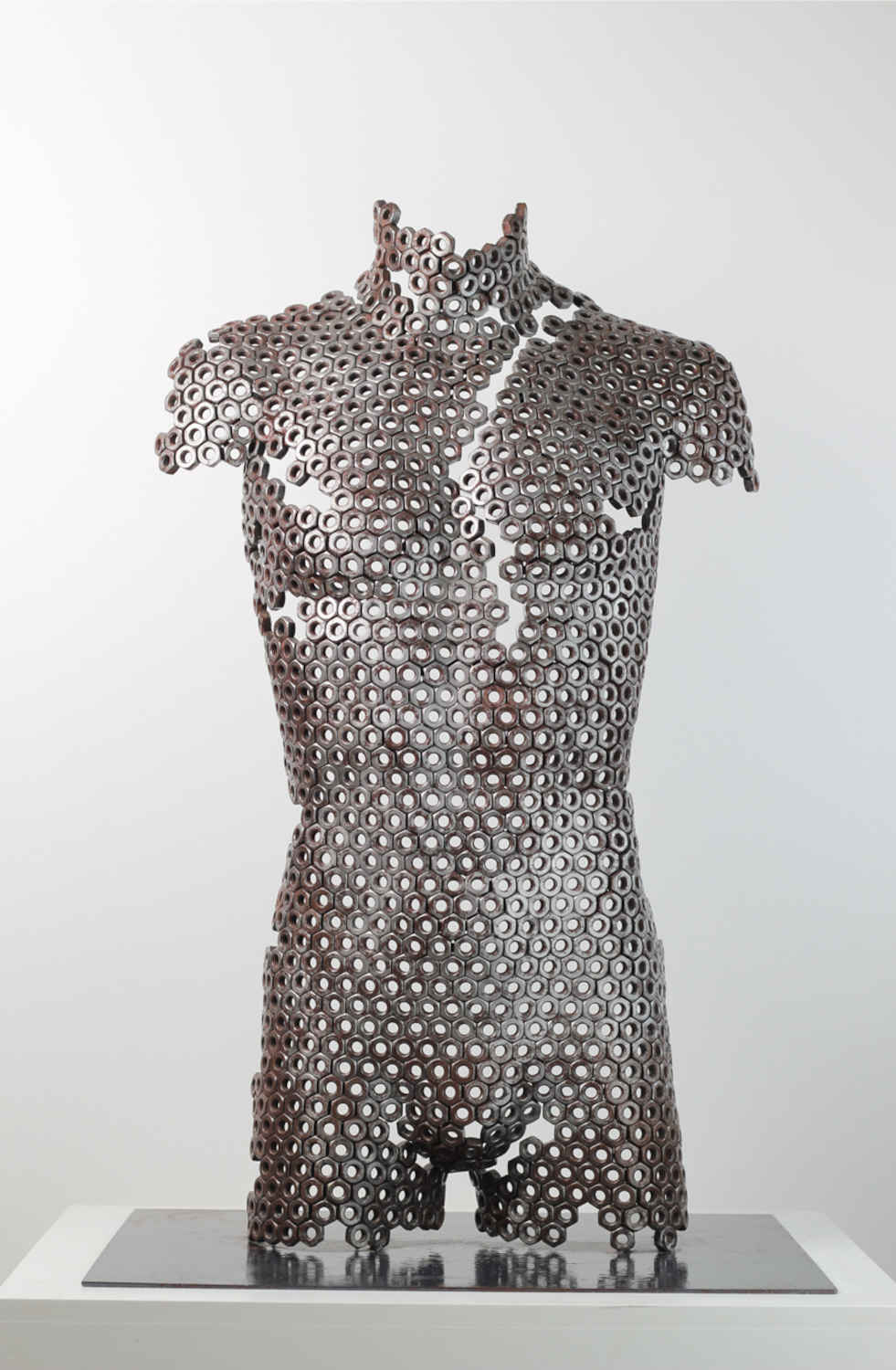 Contemporary Human Stainless Steel Sculpture By Vincent Barrau in Dubai