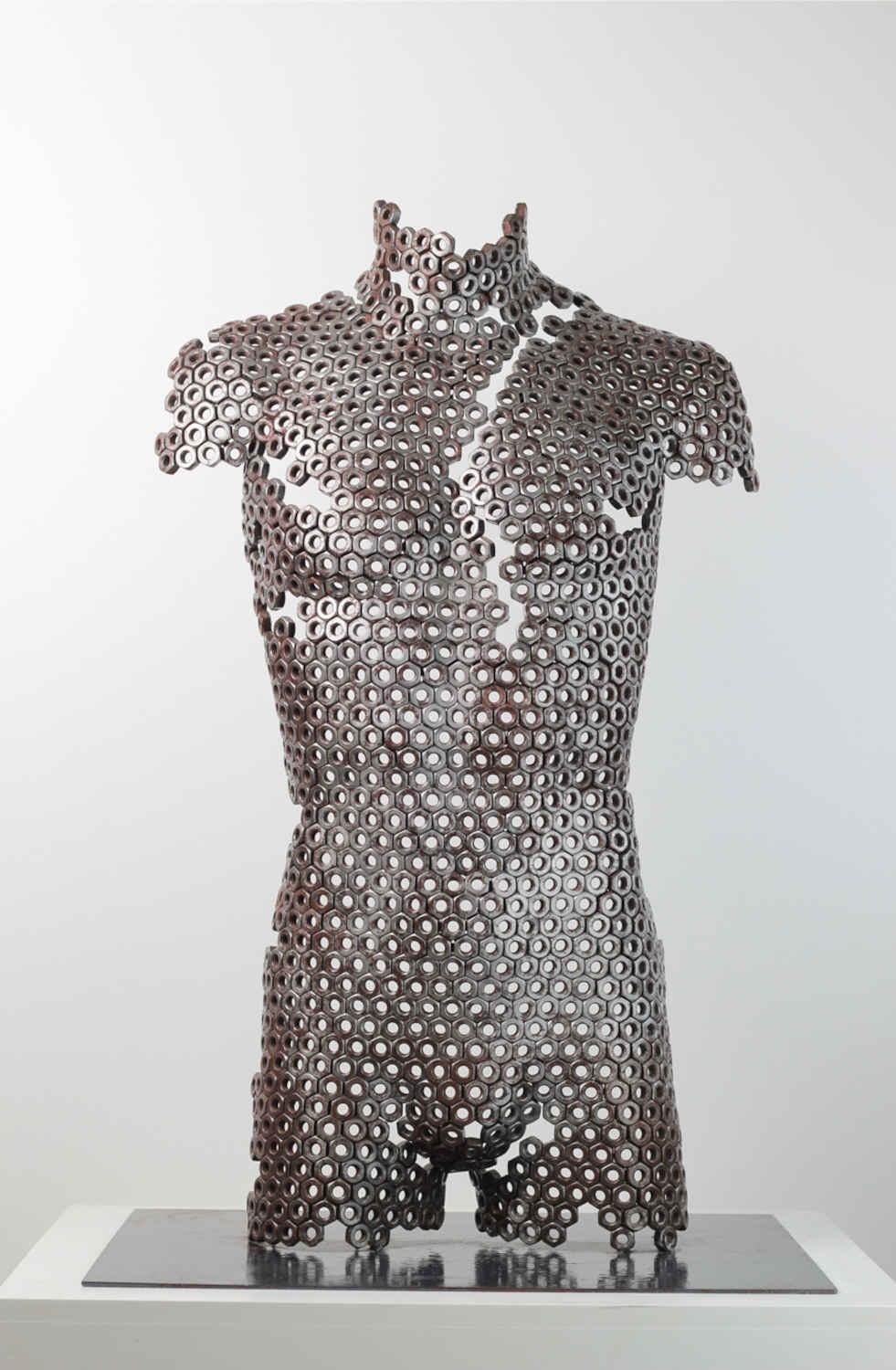 Contemporary Human Stainless Steel Sculpture By Vincent Barrau in Dubai