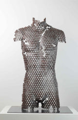 Contemporary Human Stainless Steel Sculpture By Vincent Barrau in Dubai