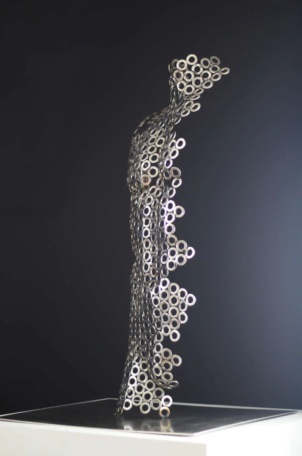 Contemporary Human Stainless Steel Sculpture By Vincent Barrau in Dubai