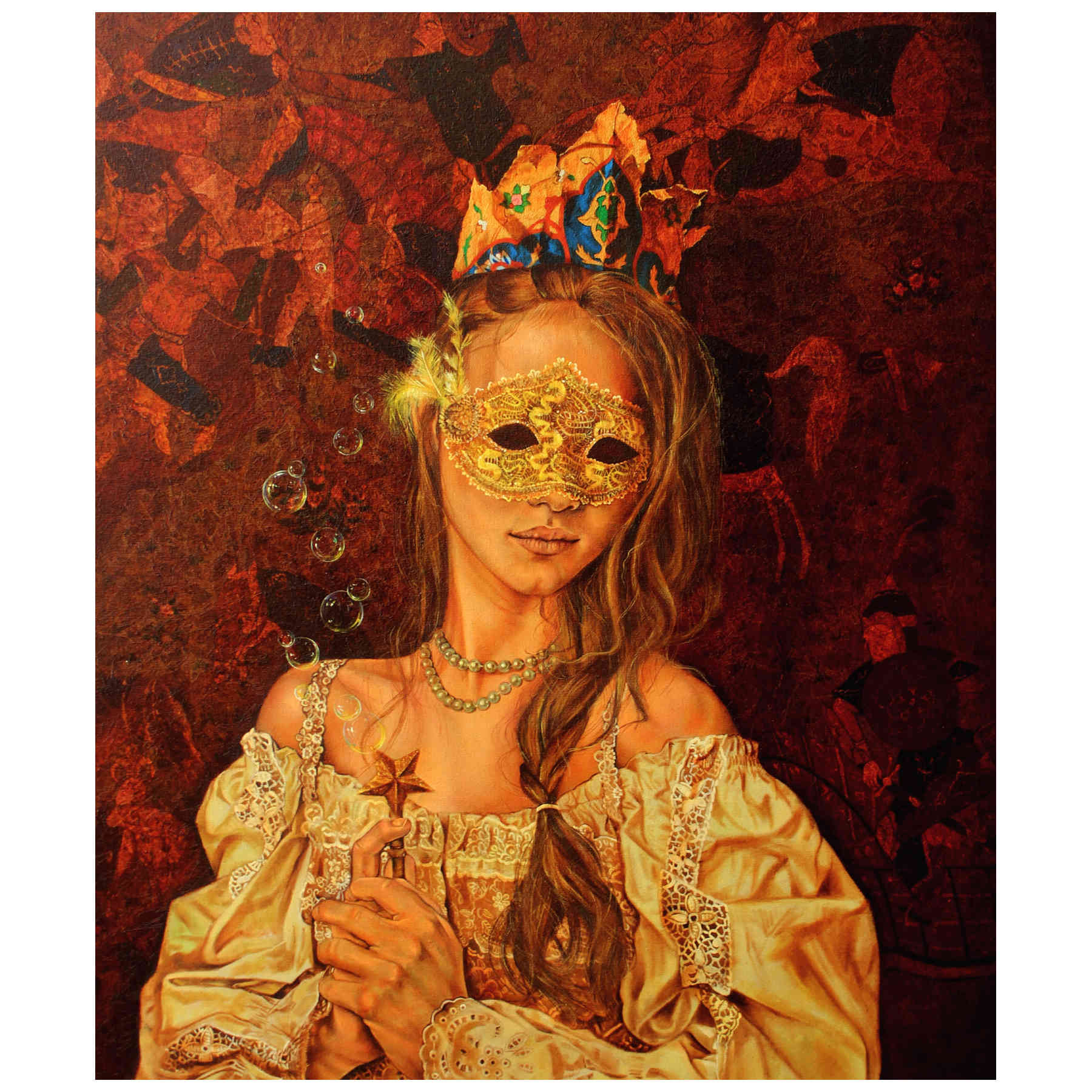 Contemporary Oil on canvas Painting By Alemeh Bagherian in Dubai