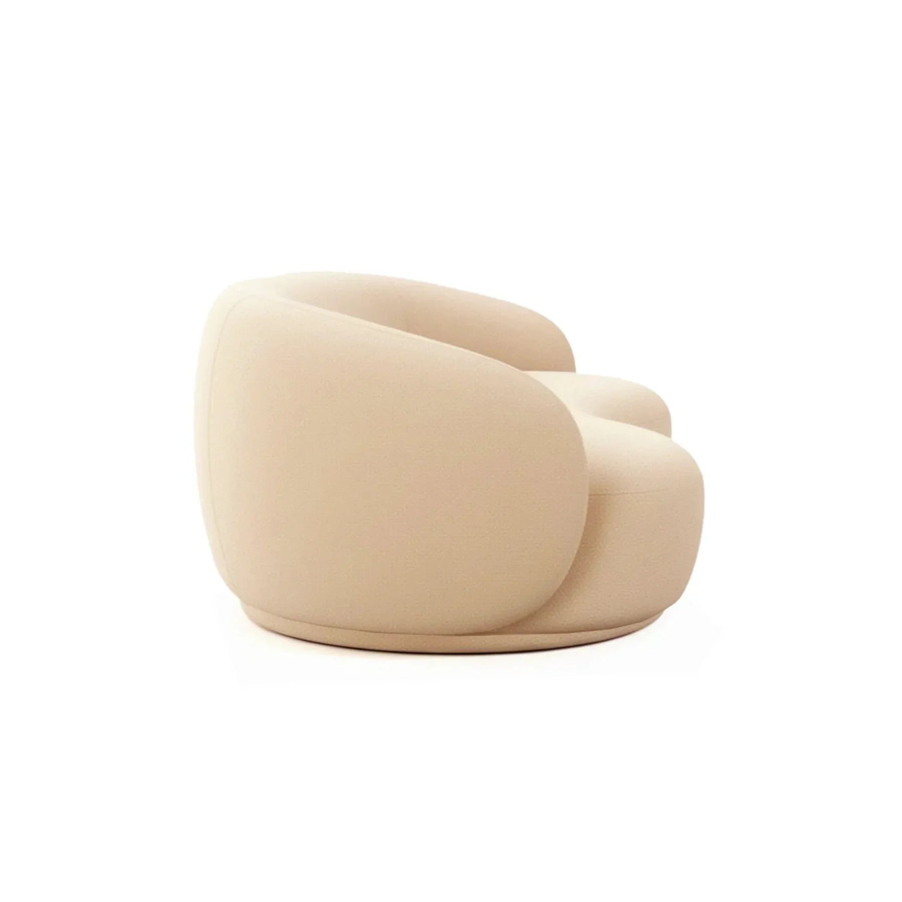 White Bouclé Sofa, Bold Contemporary Designer Furniture