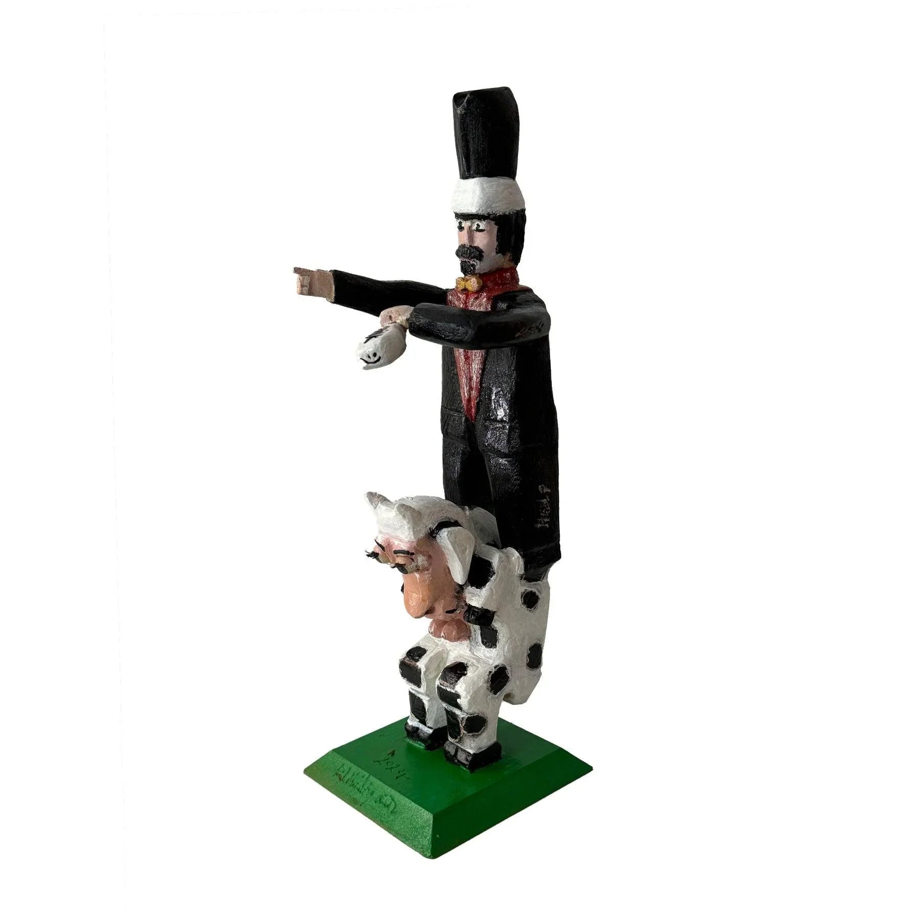 Milkman Wood Sculpture - Contemporary Wooden Statues & Artworks By Amir Kamand in Dubai