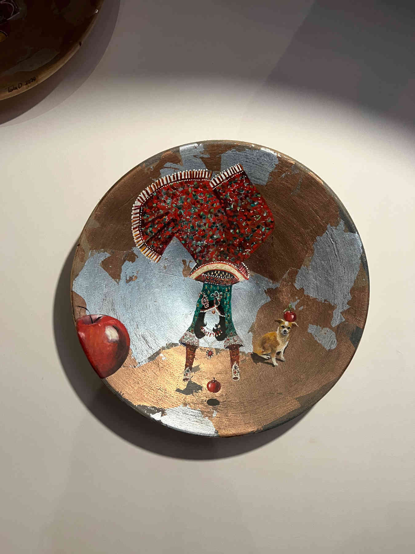 Miniature Hand Painted Ceramic Plate - Decorative Arts & Home Decor