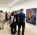 Najva Erfani Acrylic Paintings, Contemporary Folk Art Dubai