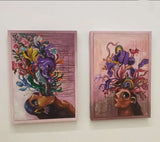 Najva Erfani Acrylic Paintings, Contemporary Folk Art Dubai