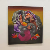 Najva Erfani Acrylic Paintings, Contemporary Folk Art Dubai