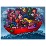 Najva Erfani Acrylic Paintings, Contemporary Folk Art Dubai