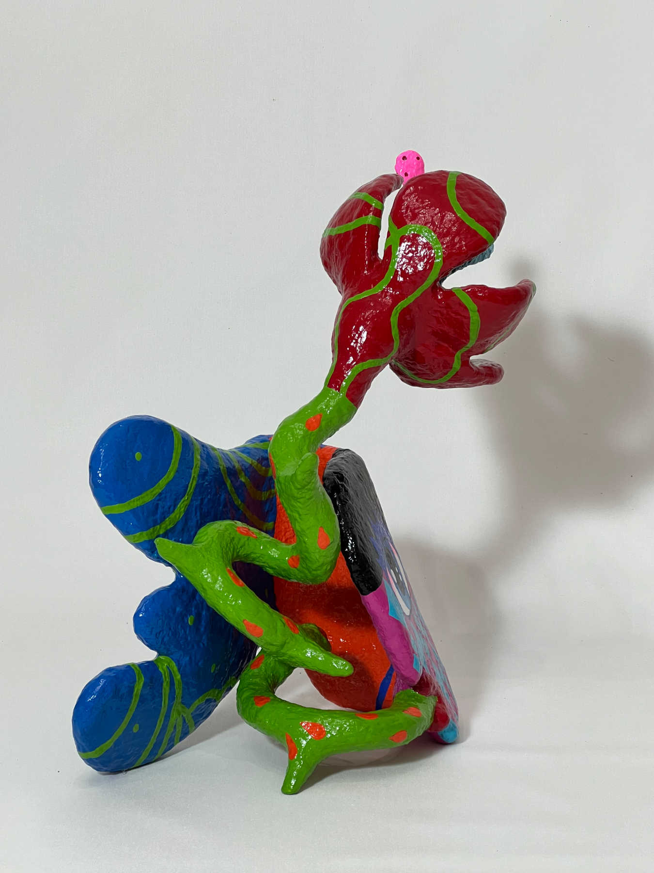 Colorful Folk Art Paper Mache Sculpture By Najva Erfani in Dubai