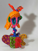 Colorful Folk Art Paper Mache Sculpture By Najva Erfani in Dubai