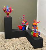 Colorful Folk Art Paper Mache Sculpture By Najva Erfani in Dubai