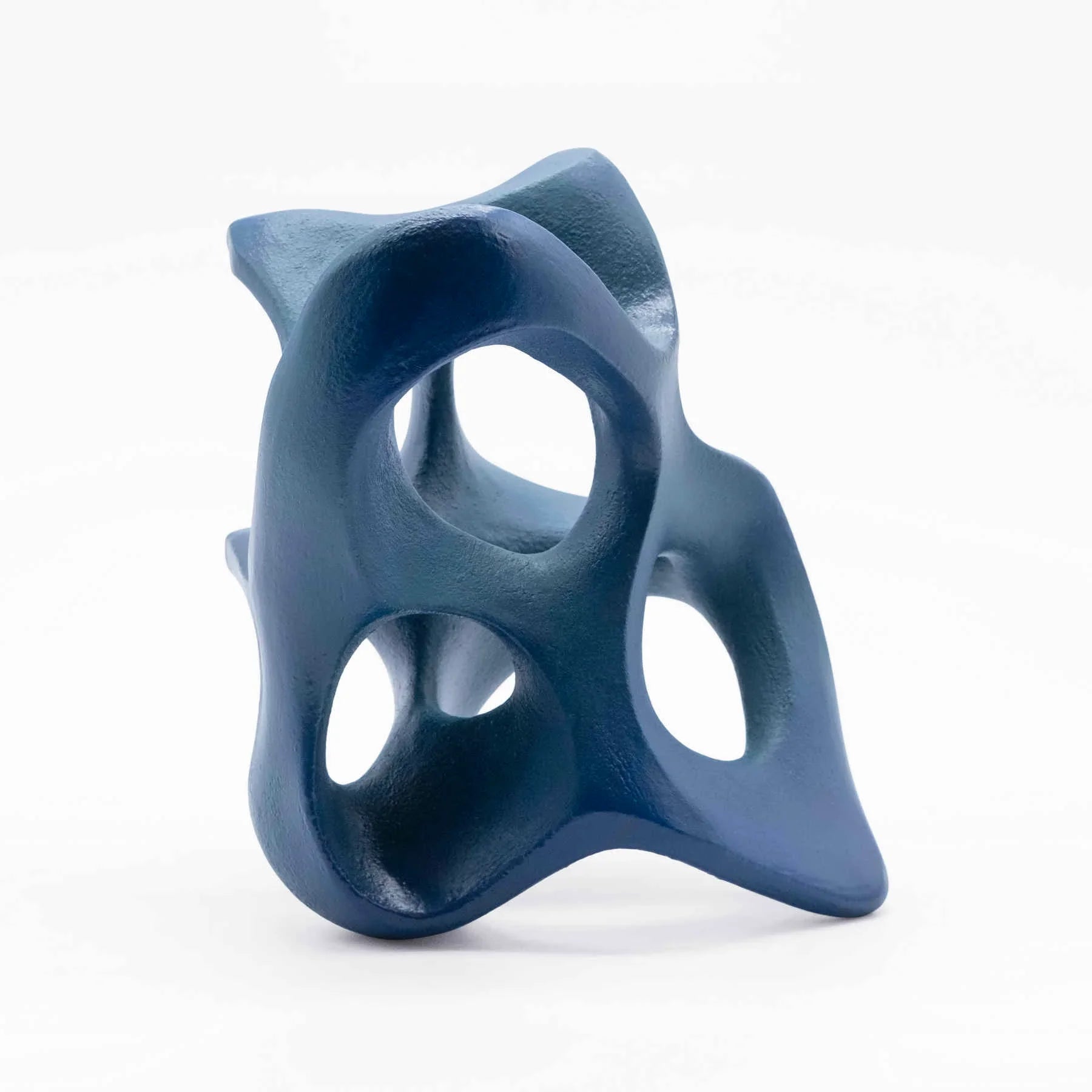 Blue Ceramic Sculpture Art By Ariane Crovisier