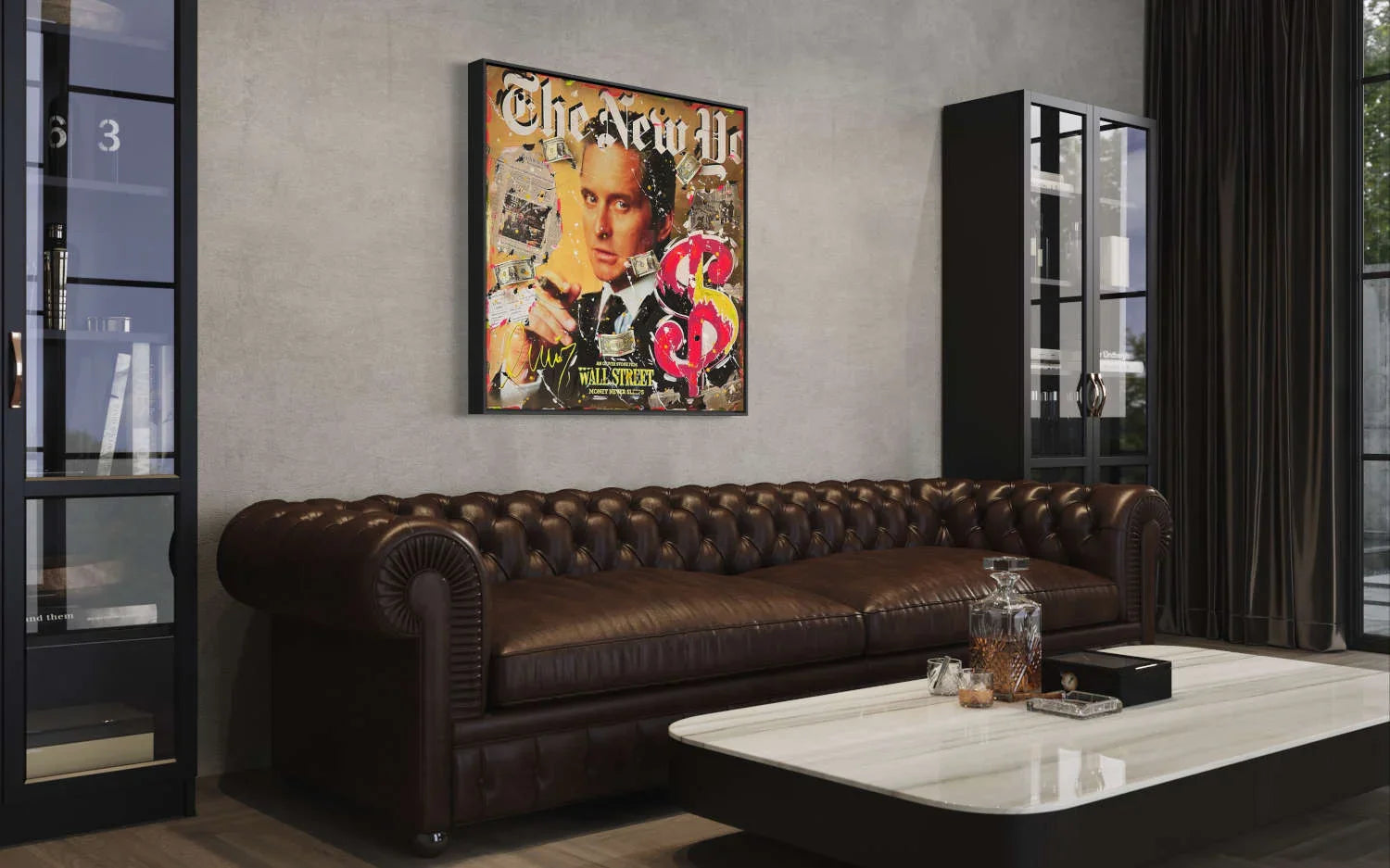 Wall Street Contemporary Pop Art Painting in Dubai