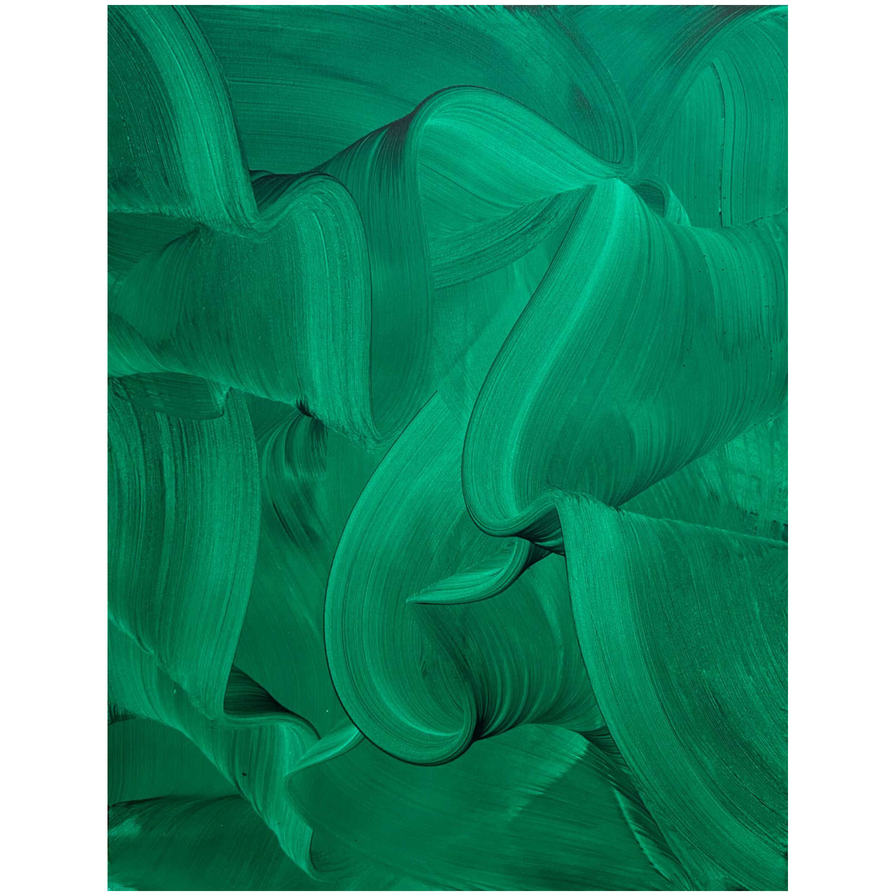 Green Abstract Painting For Interior Design in Dubai