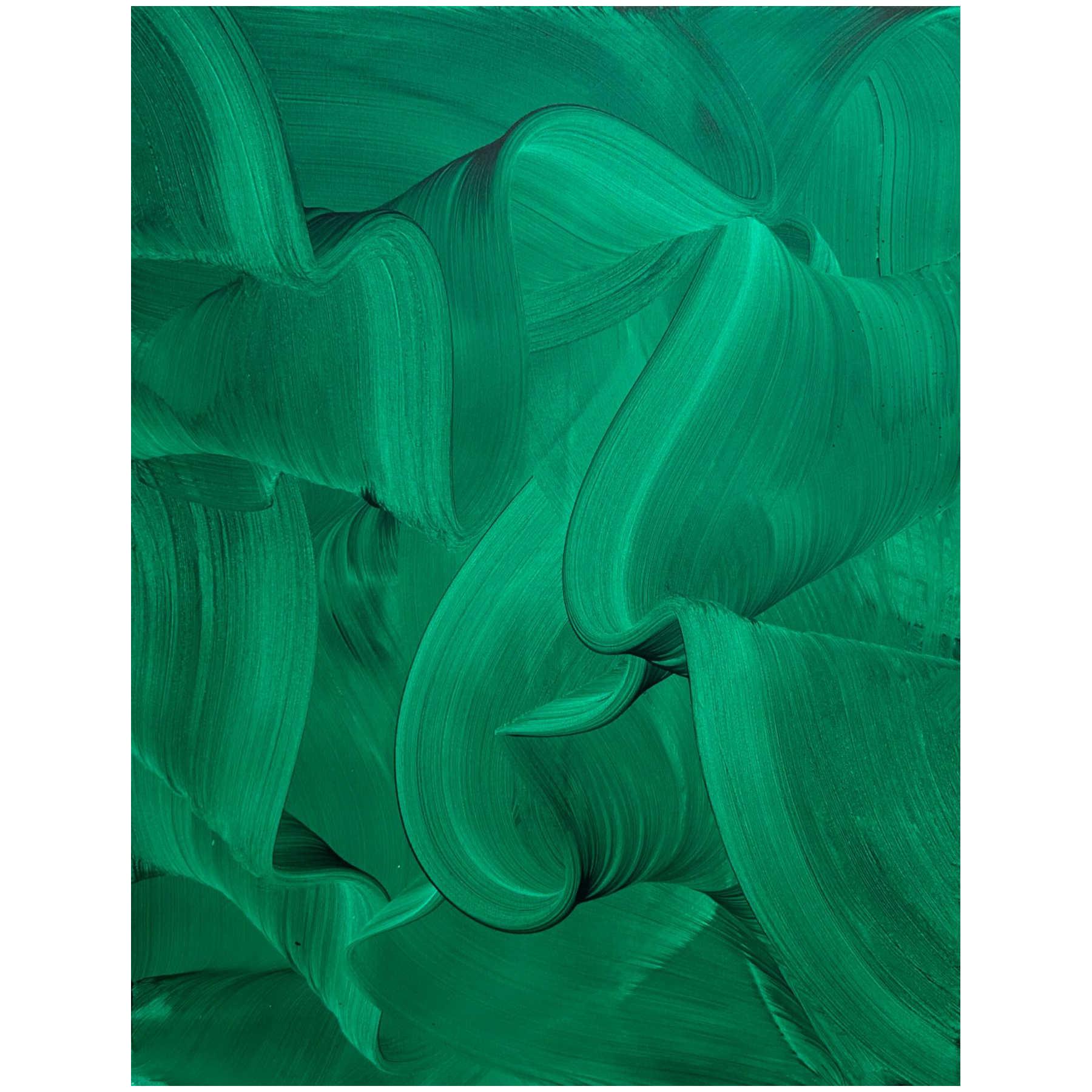 Green Abstract Painting For Interior Design in Dubai